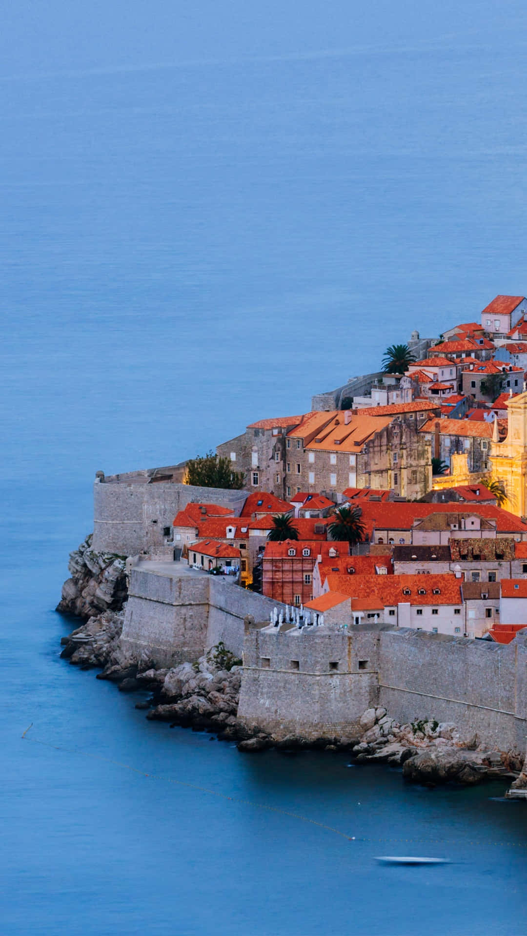 Dubrovnik, cliff, terracotta roofs, Full HD Phone Wallpaper