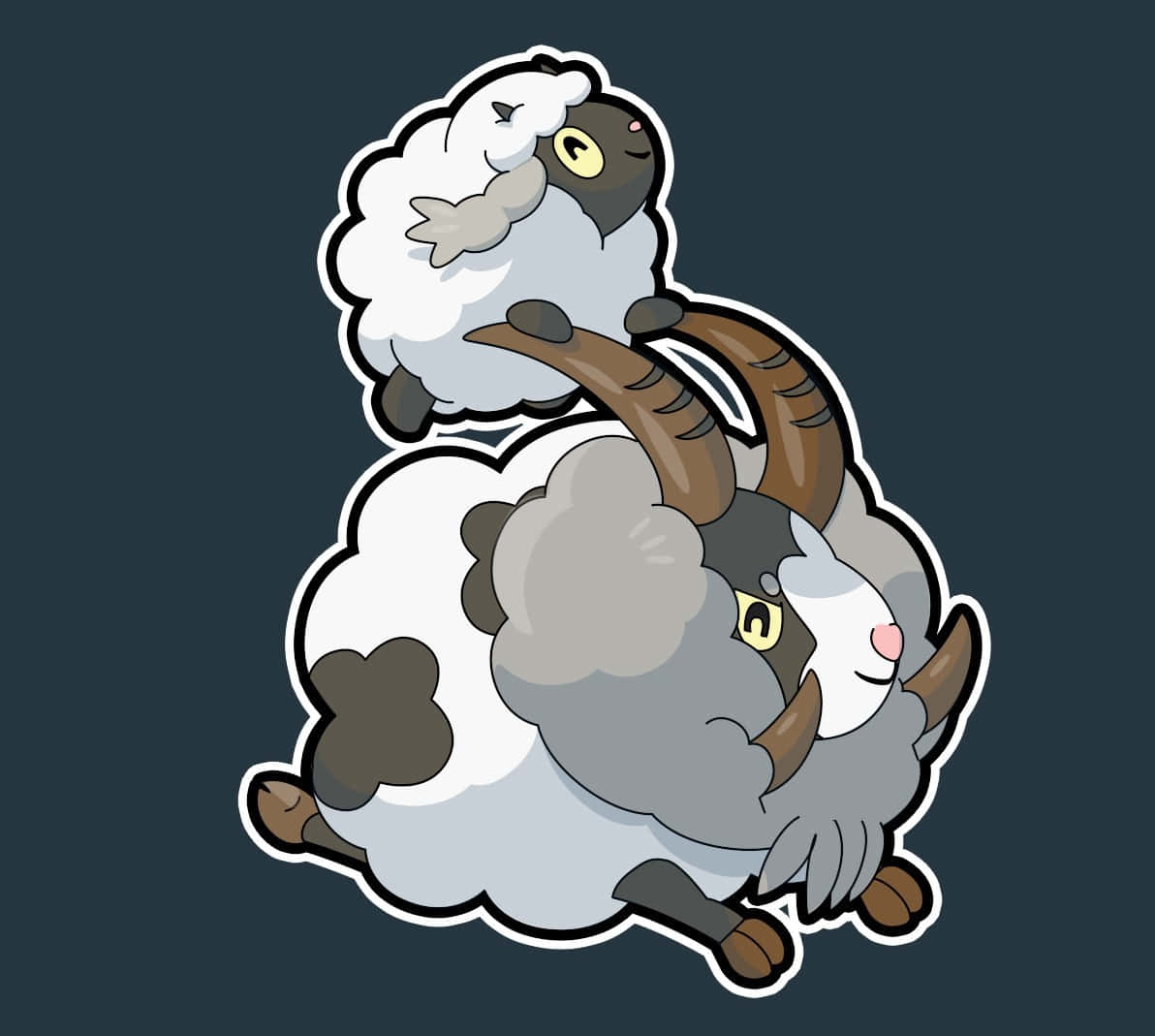 Dubwool, cartoon sheep, fluffy wool, SD Desktop Wallpaper