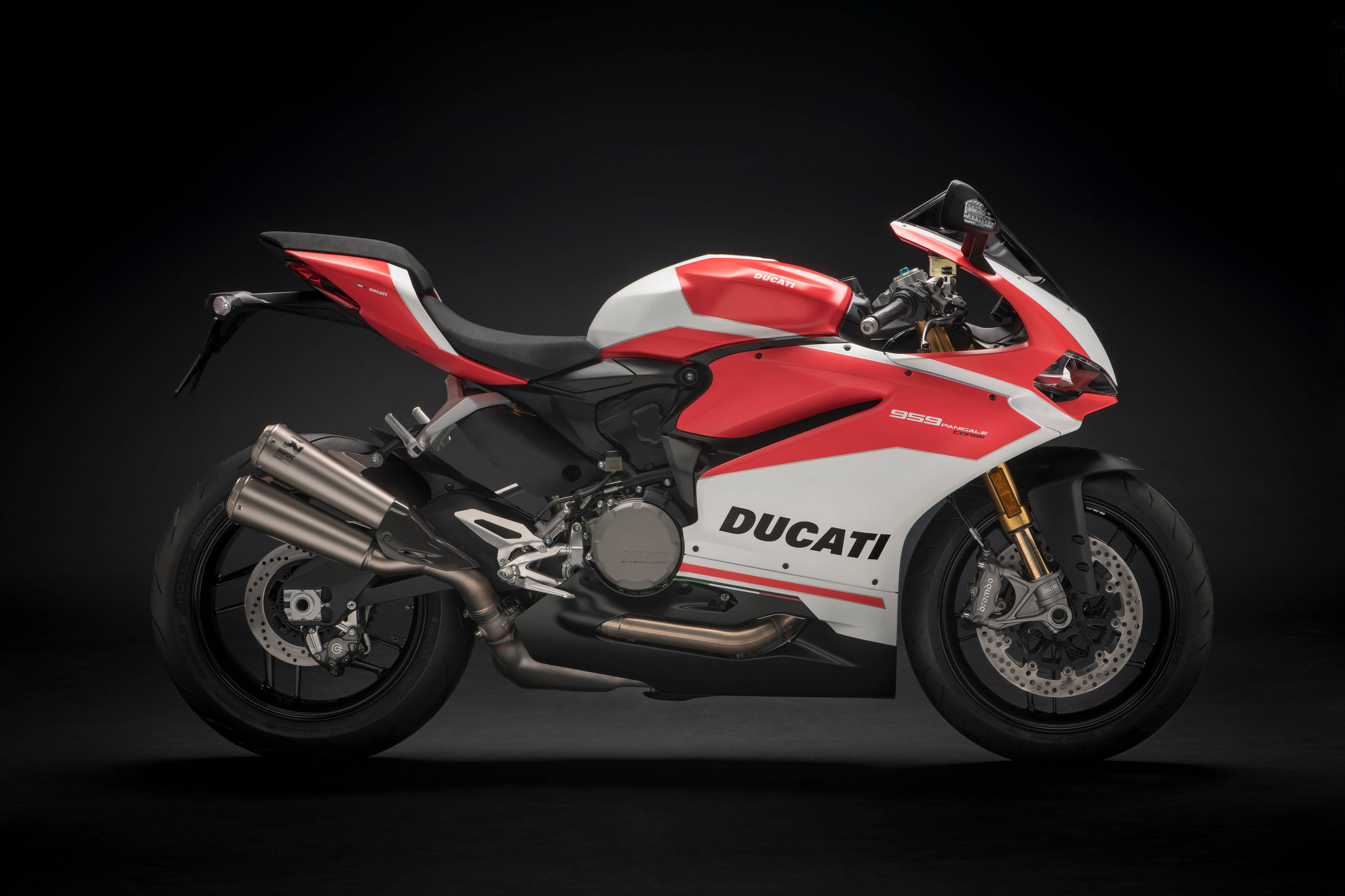Ducati, red and white, sleek, 4K Desktop Wallpaper