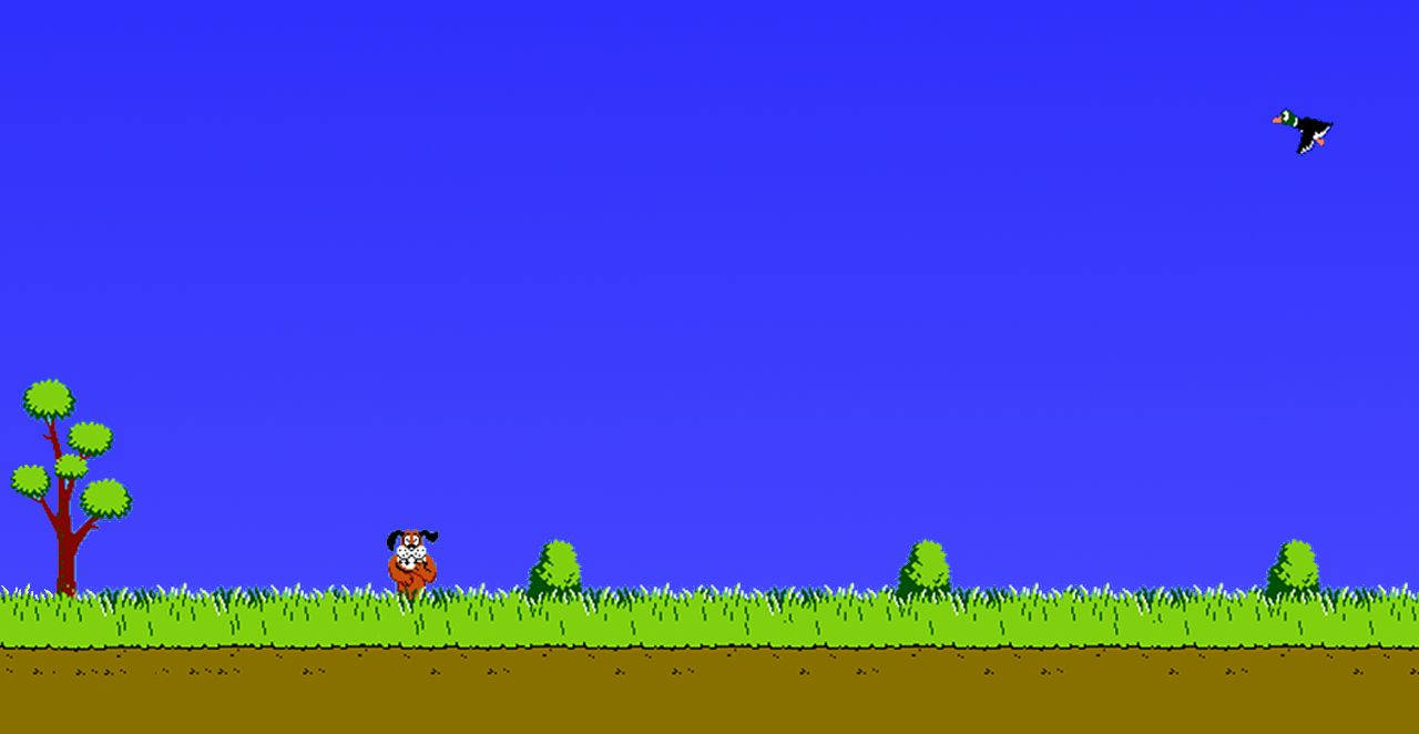 Duck Hunt, video game, pixelated cartoon character, HD Desktop Wallpaper