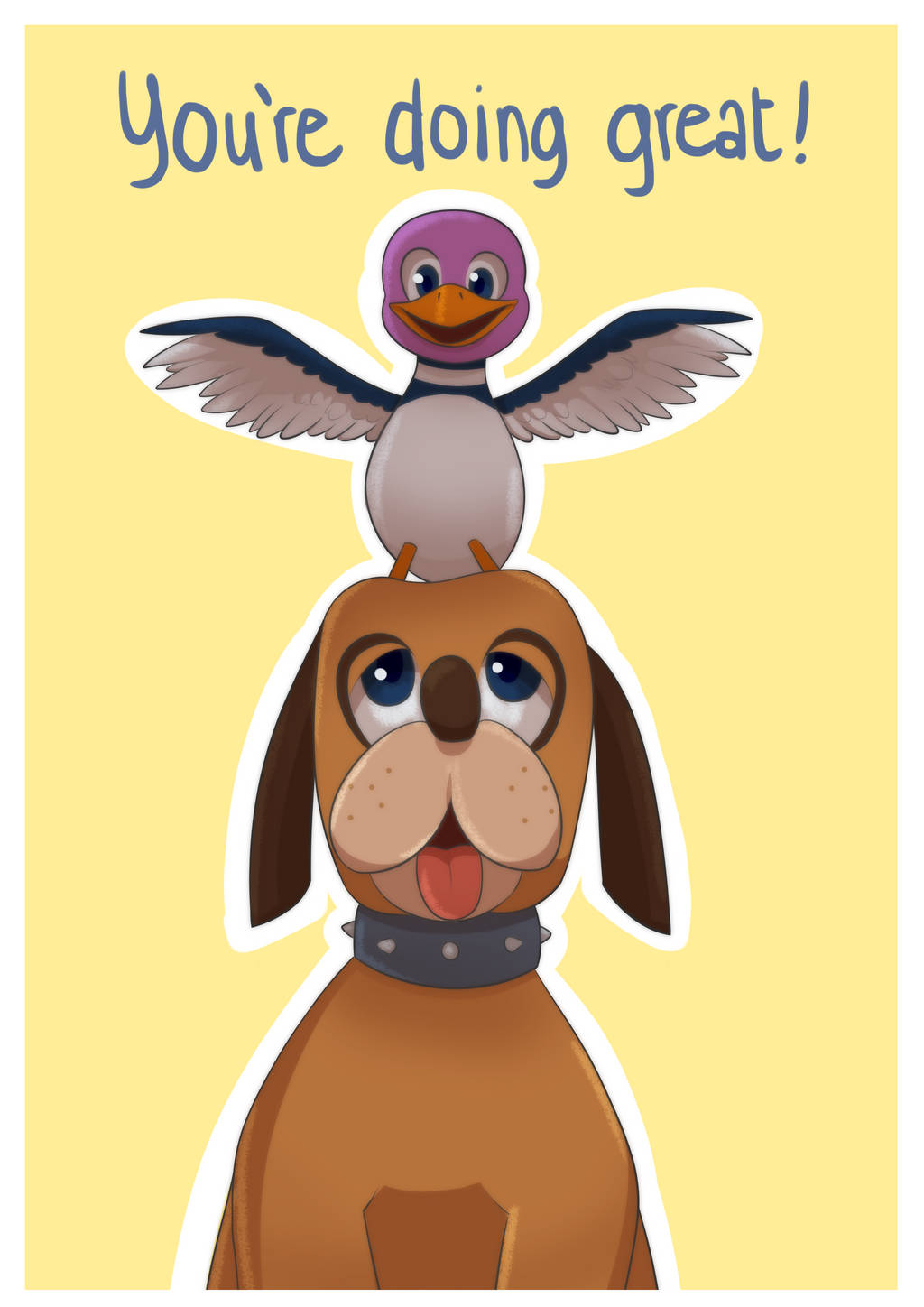 Duck Hunt, cartoon dog, smiling duck, HD Phone Wallpaper
