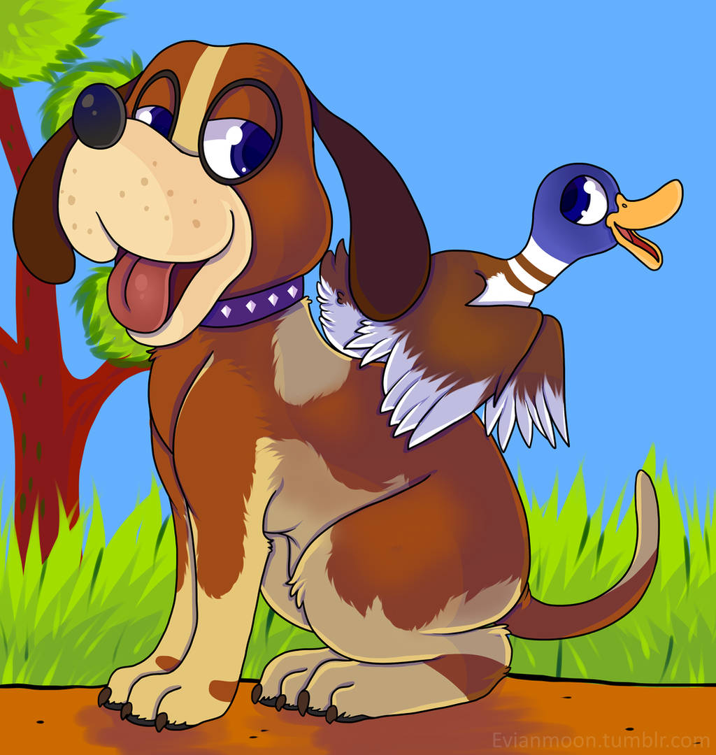 Duck Hunt, cartoon dog, duck, SD Phone Wallpaper