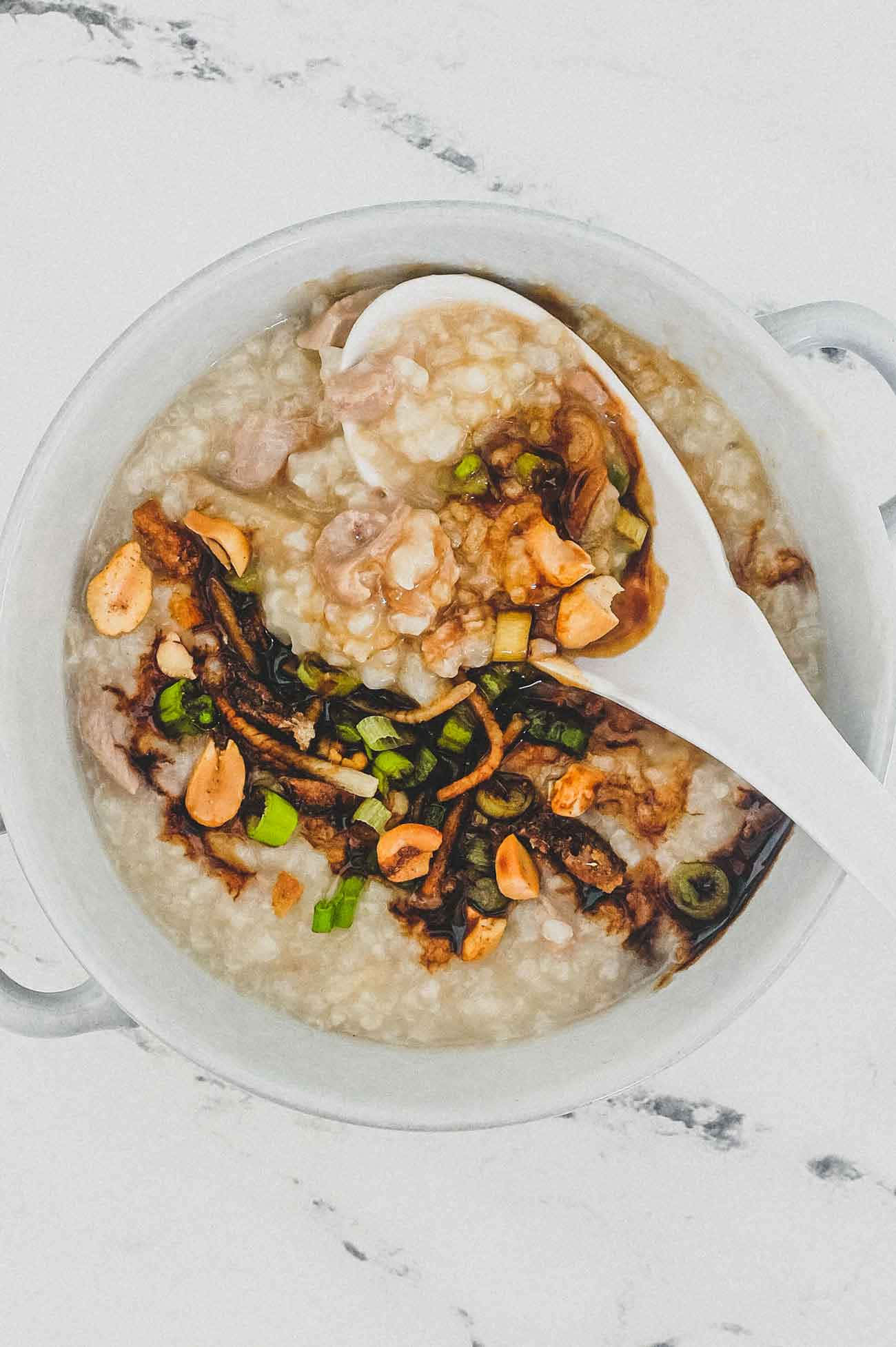 Duck Rice, white ceramic bowl, creamy congee, Full HD Phone Wallpaper