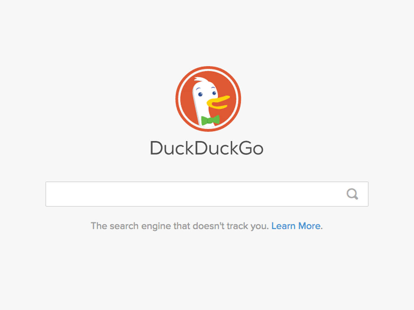 DuckDuckGo, cartoon duck logo, search bar, HD Desktop Wallpaper