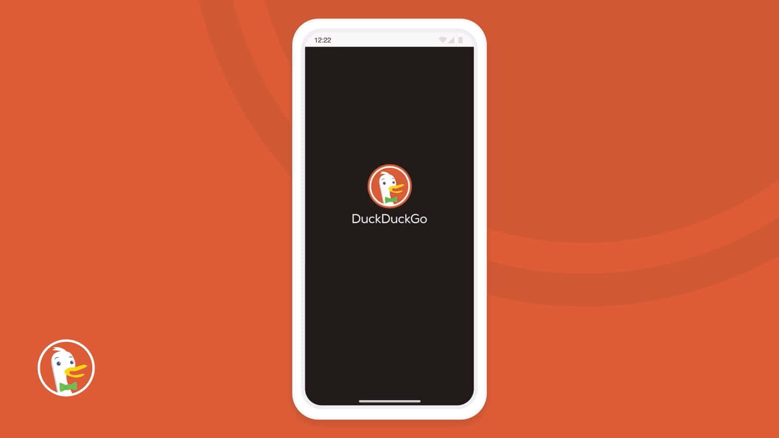 DuckDuckGo, 1600 x 900, white smartphone, HD Desktop Wallpaper