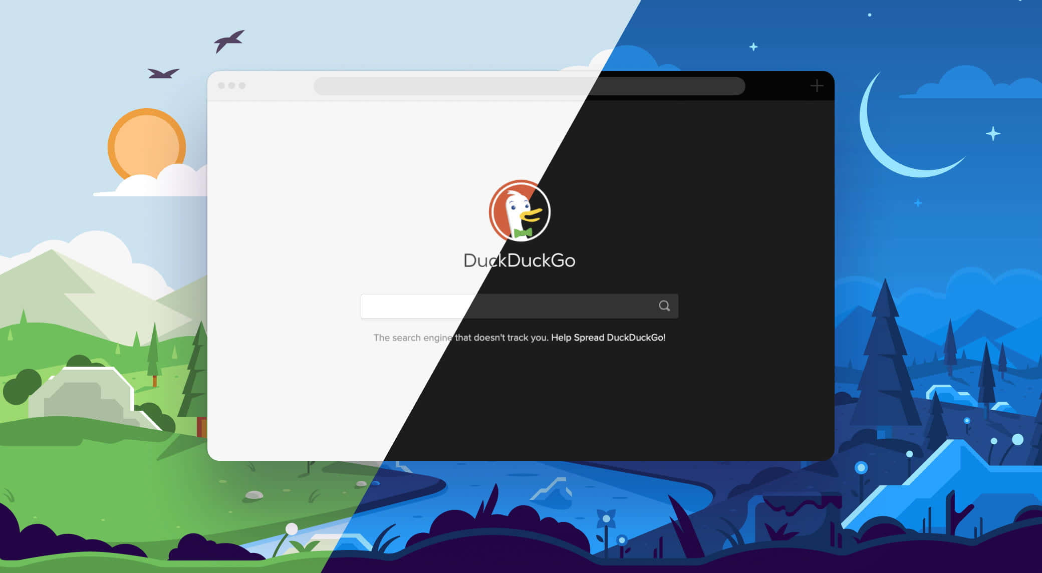 Duckduckgo, 2080 x 1144, browser window, Full HD Desktop Wallpaper