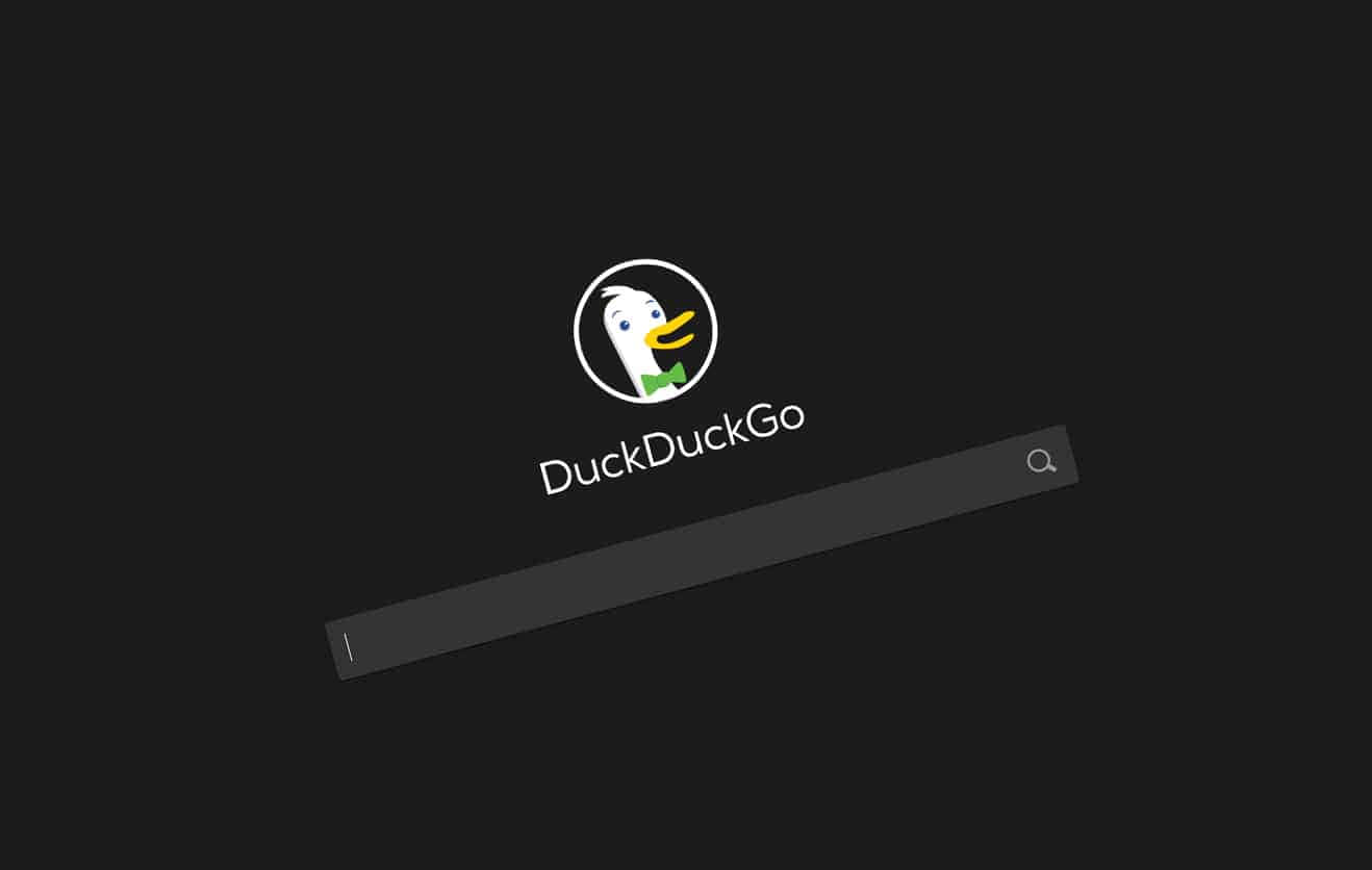 DuckDuckGo, dark-themed, white duck logo, HD Desktop Wallpaper