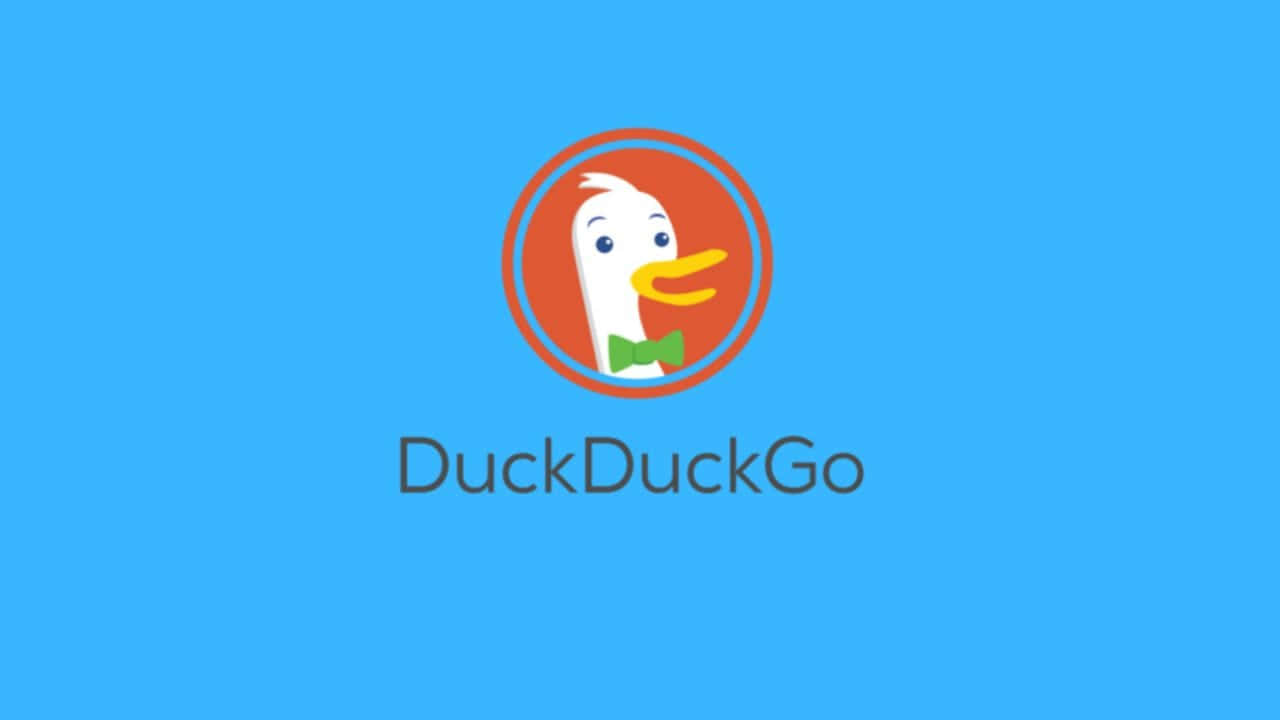 DuckDuckGo, green bowtie, red circle, HD Desktop Wallpaper