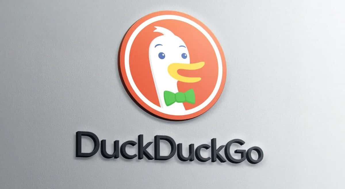 DuckDuckGo, white duck, green bowtie, SD Desktop Wallpaper