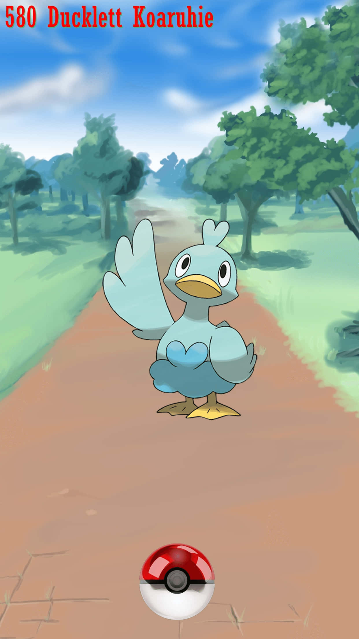 Ducklett, dirt pathway, blue, Full HD Phone Wallpaper