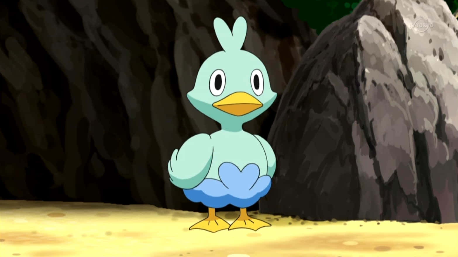Ducklett, light blue, anime, HD Desktop Wallpaper