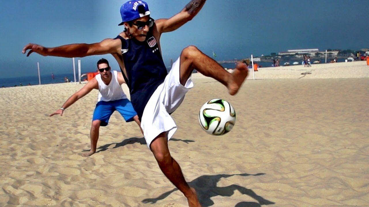 Dude Perfect, soccer, beach, HD Desktop Wallpaper