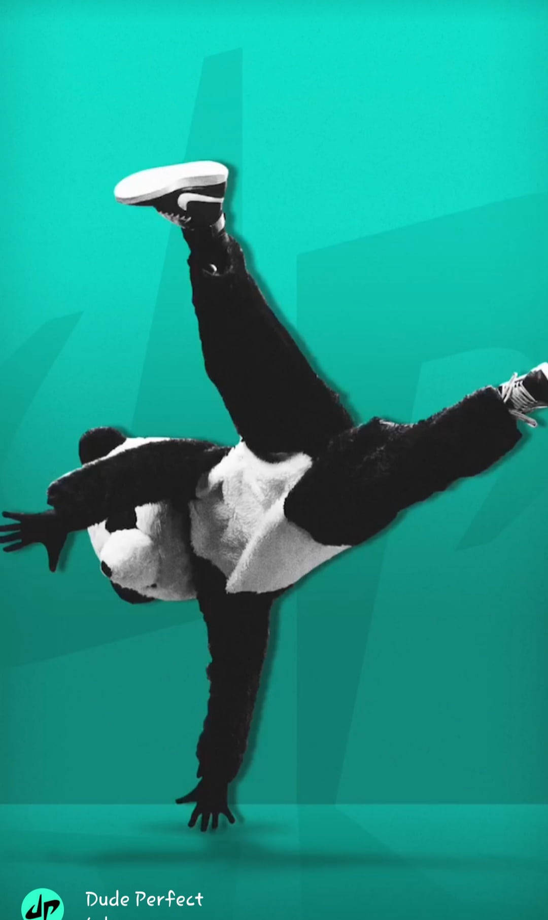 Dude Perfect, panda costume, breakdance move, HD Phone Wallpaper
