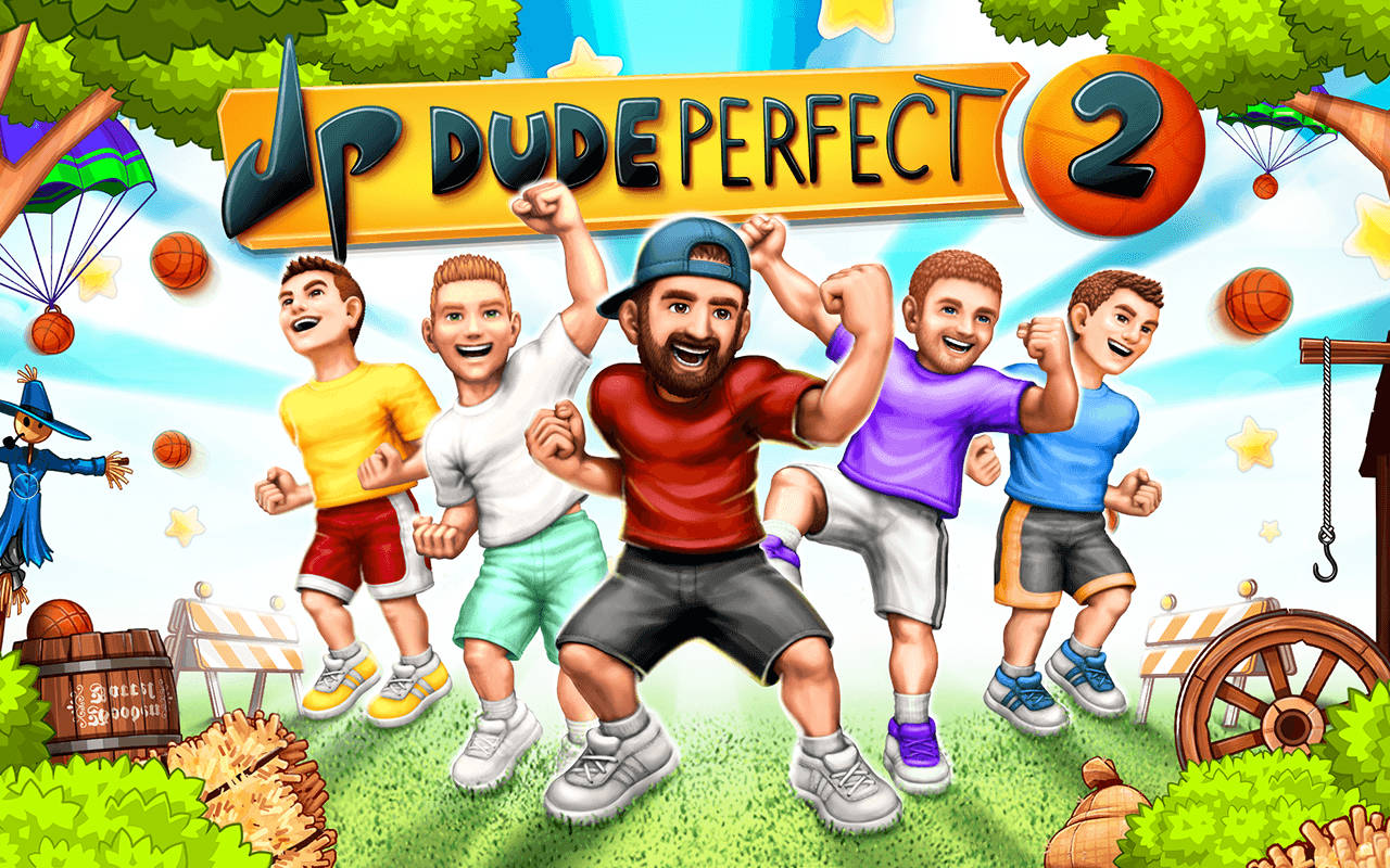 Dude Perfect 2, cartoon men, athletic wear, HD Desktop Wallpaper