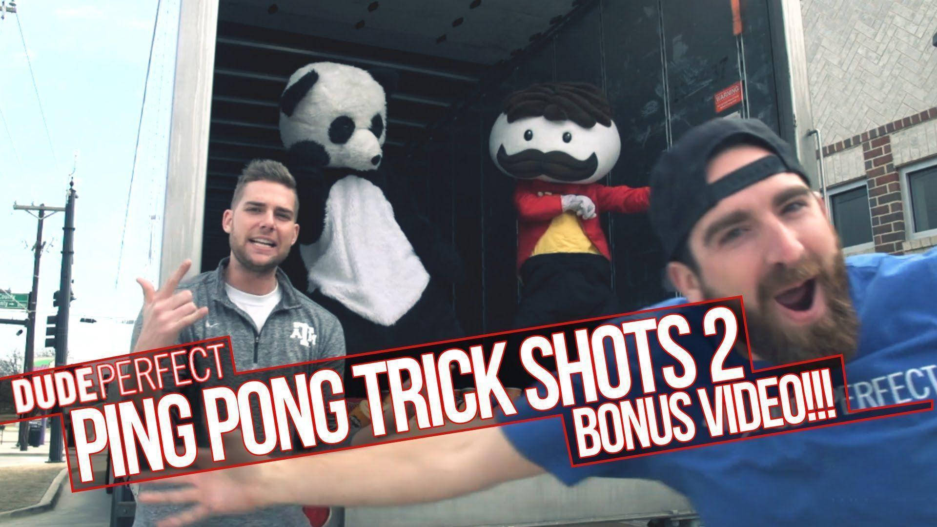 Dude Perfect, ping pong trick shots, truck, Full HD Desktop Wallpaper
