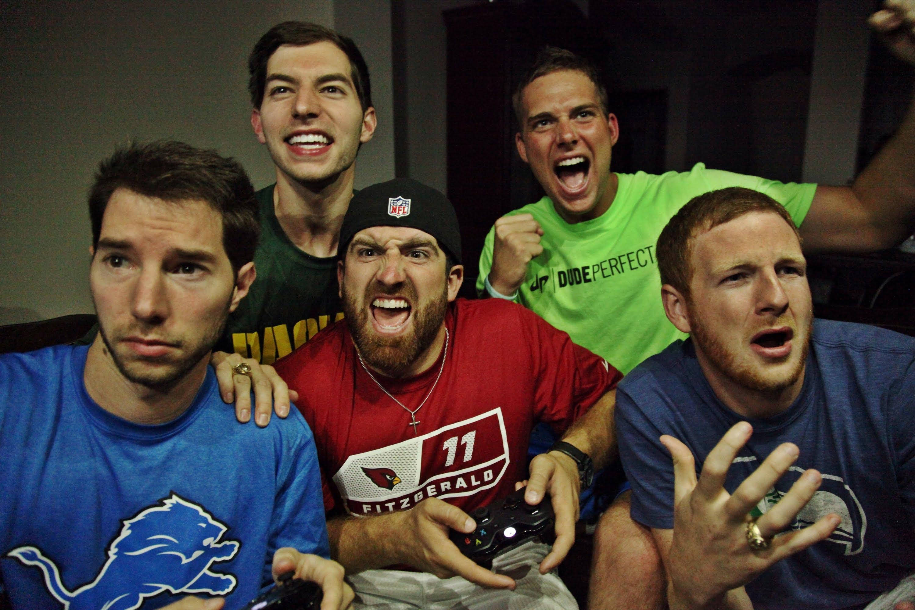 Dude Perfect, sports jerseys, video games, 2K Desktop Wallpaper