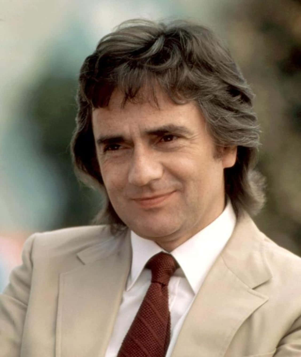 Dudley Moore, black and white portrait, wavy dark hair, HD Phone Wallpaper