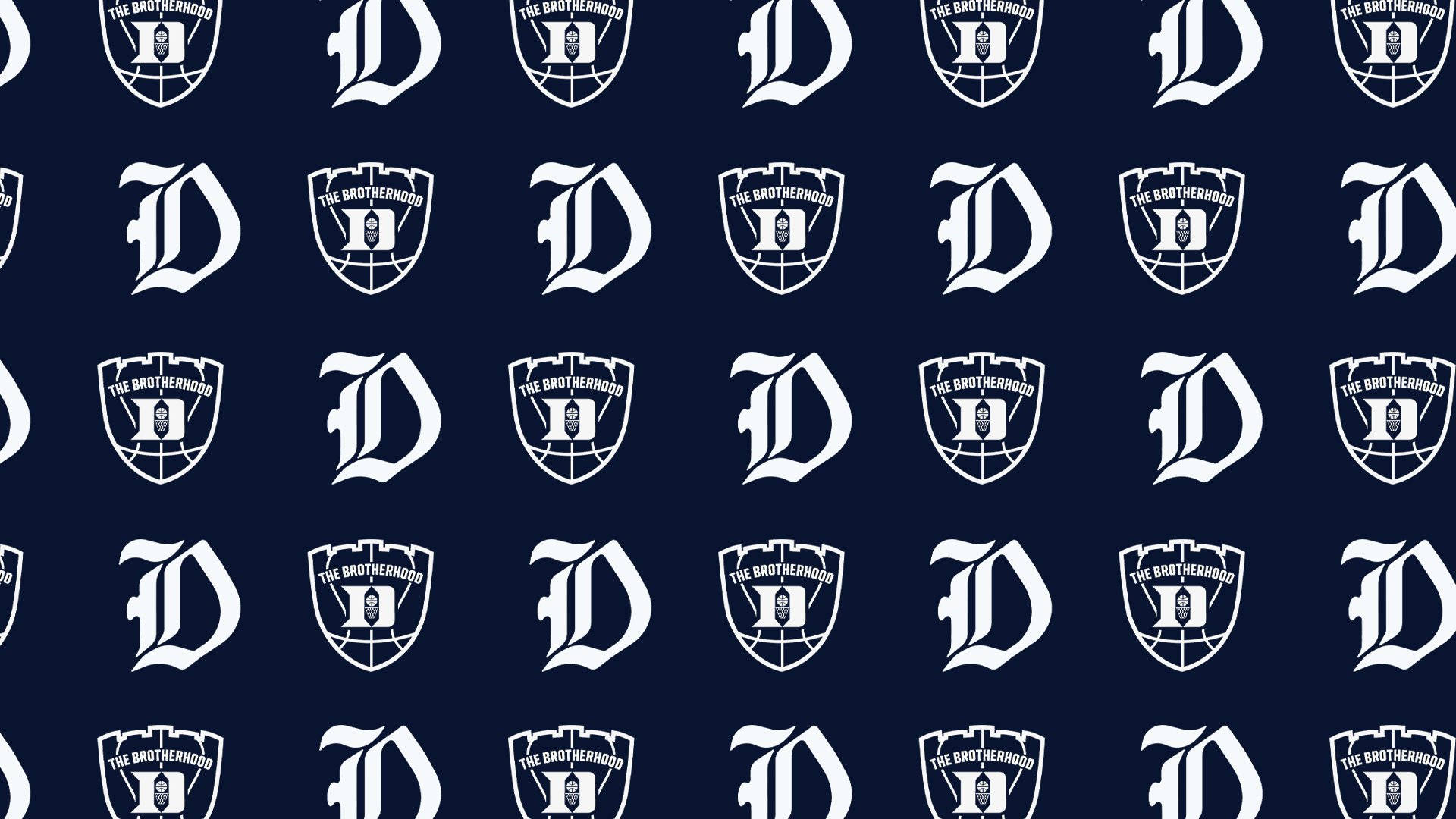 Duke Blue Devils, white 'D' logo, shield emblems, Full HD Desktop Wallpaper