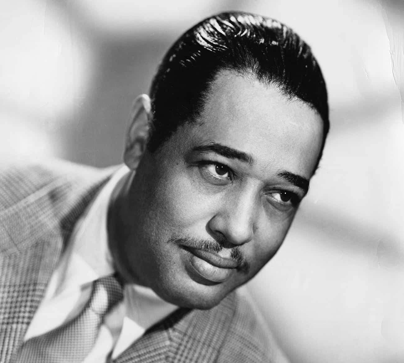 Duke Ellington, black and white portrait, slicked back hair, HD Desktop Wallpaper