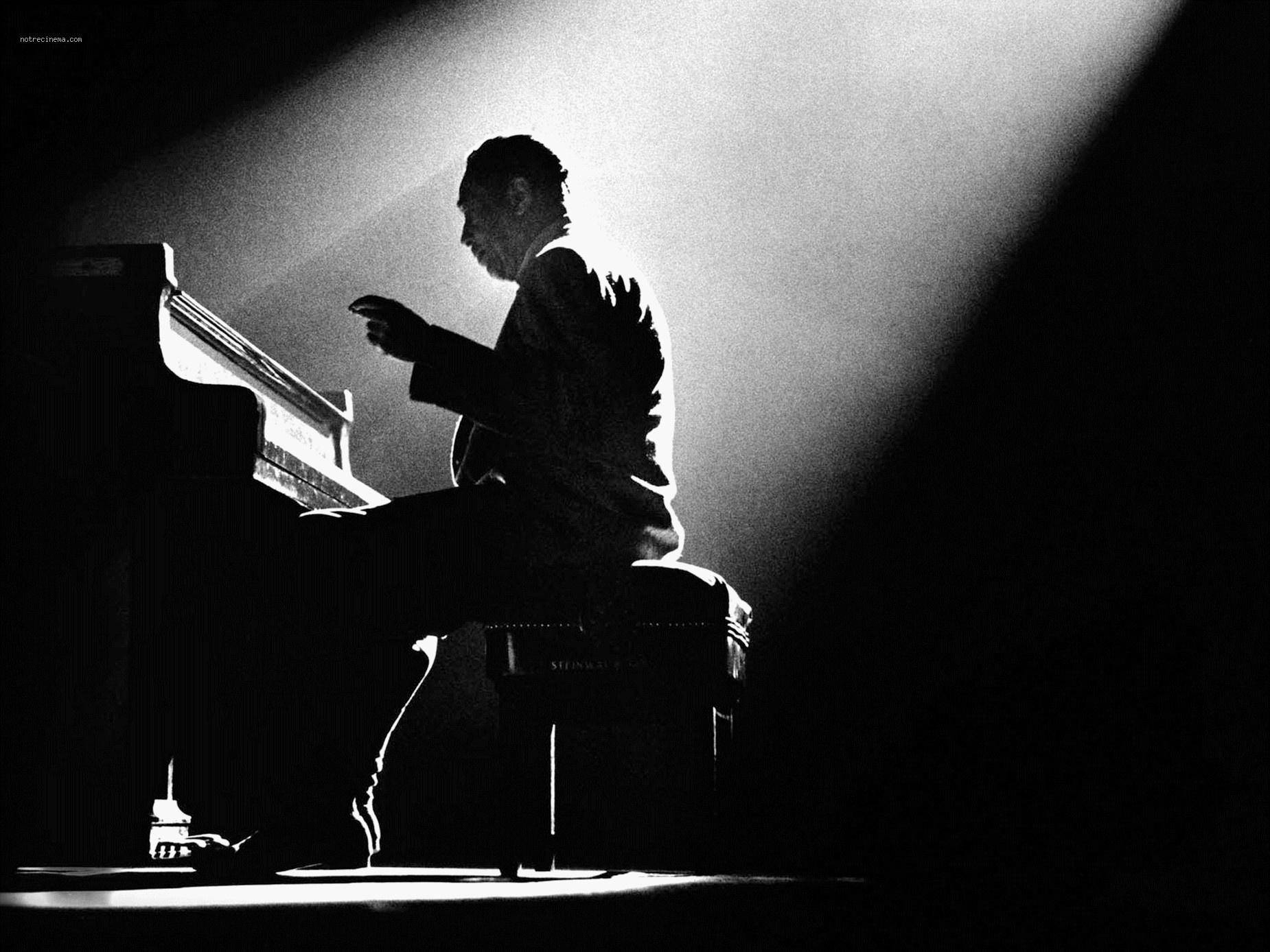 Duke Ellington, 1958, grand piano, HD Desktop Wallpaper