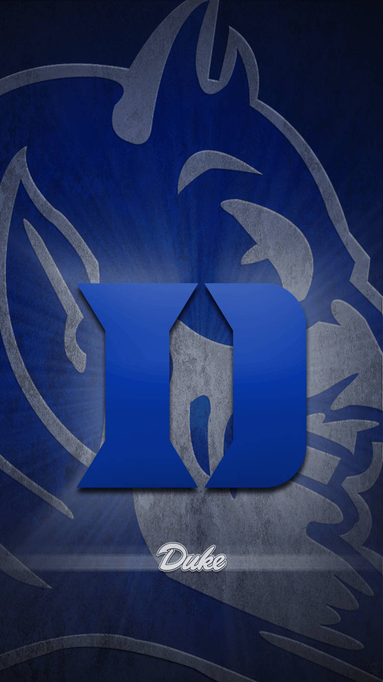 Duke University, minimalist design, bold blue logo, HD Phone Wallpaper
