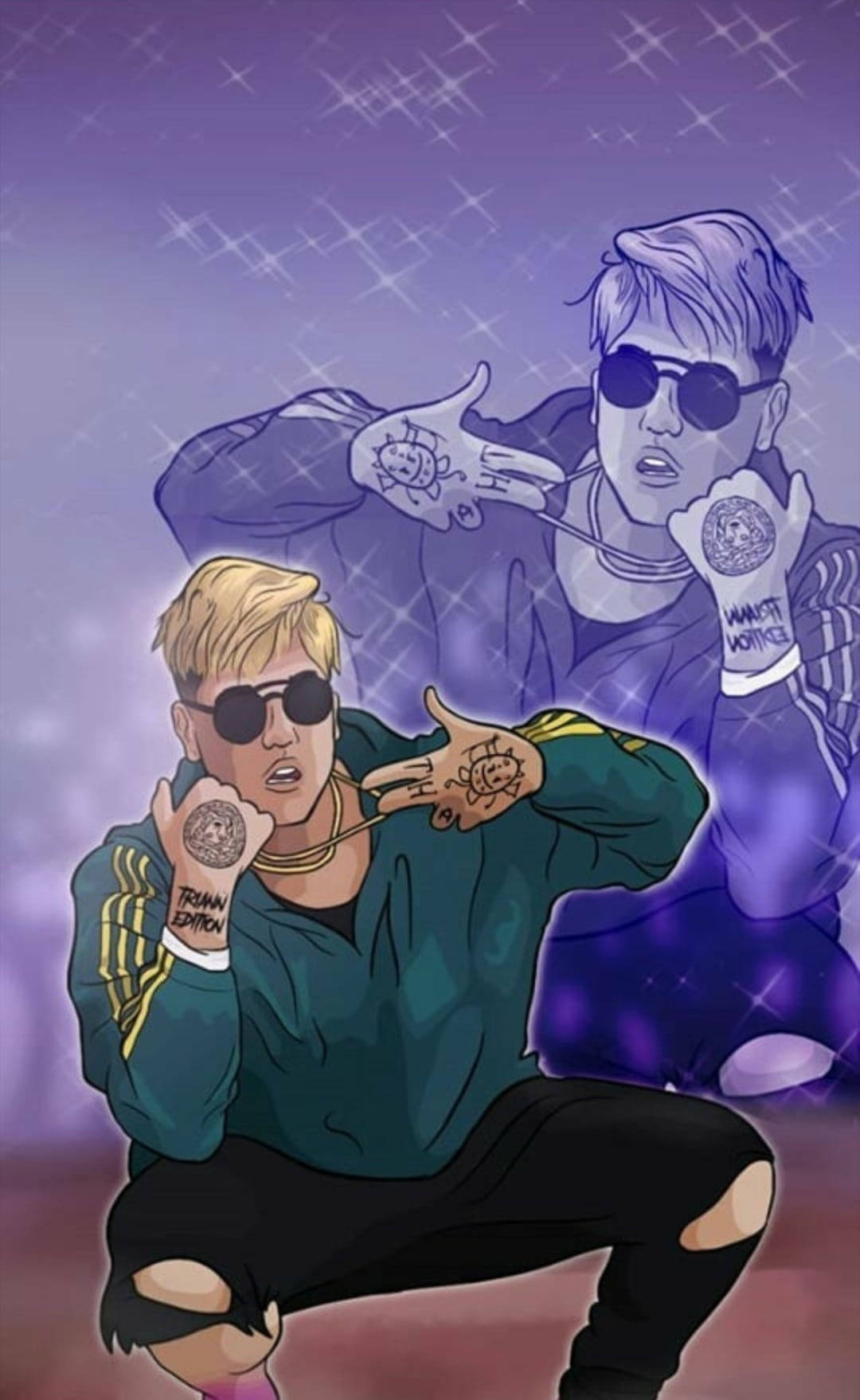 Duki, tattoos, sunglasses, HD Phone Wallpaper