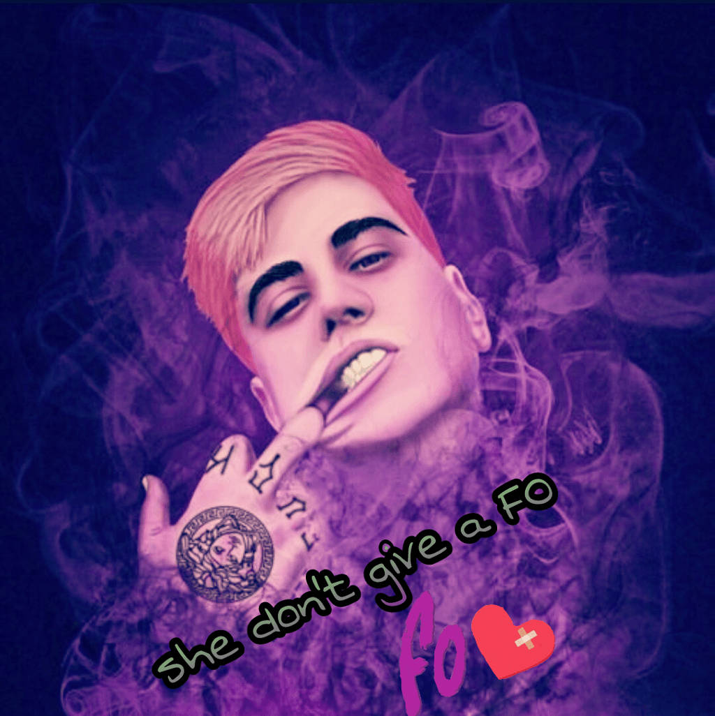 Duki, purple smoke, pink hair, SD Phone Wallpaper