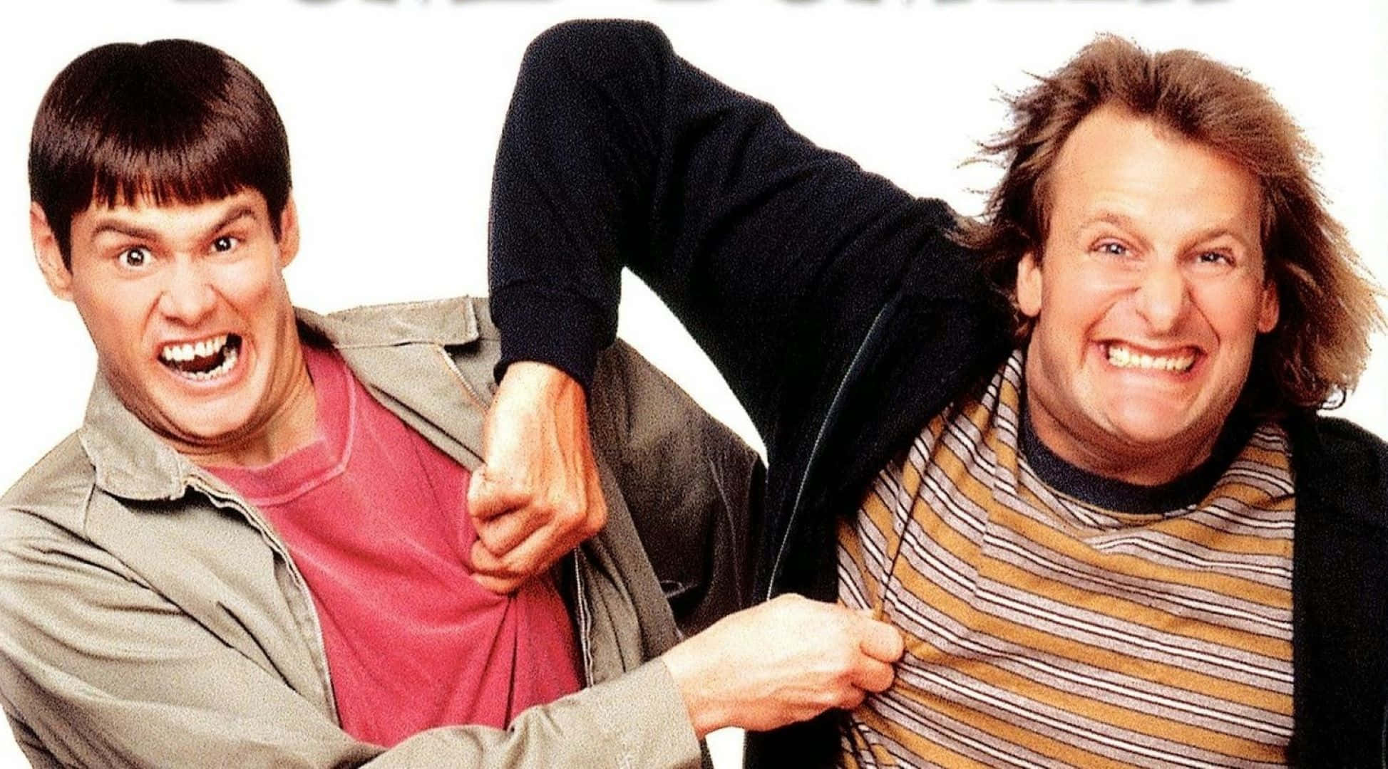 Dumb And Dumber, comedic duo, white background, Full HD Desktop Wallpaper