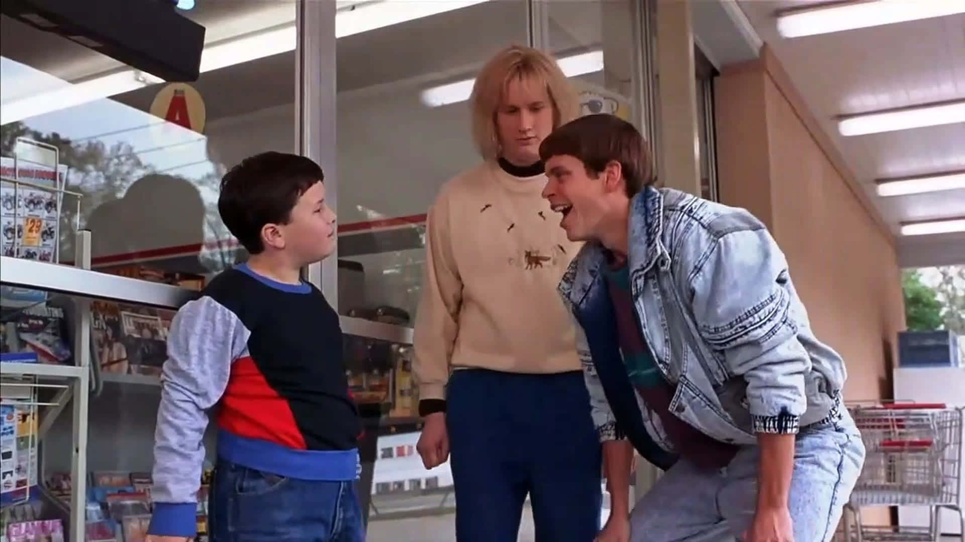 Dumb And Dumber, convenience store scene, brightly lit store aisle, Full HD Desktop Wallpaper