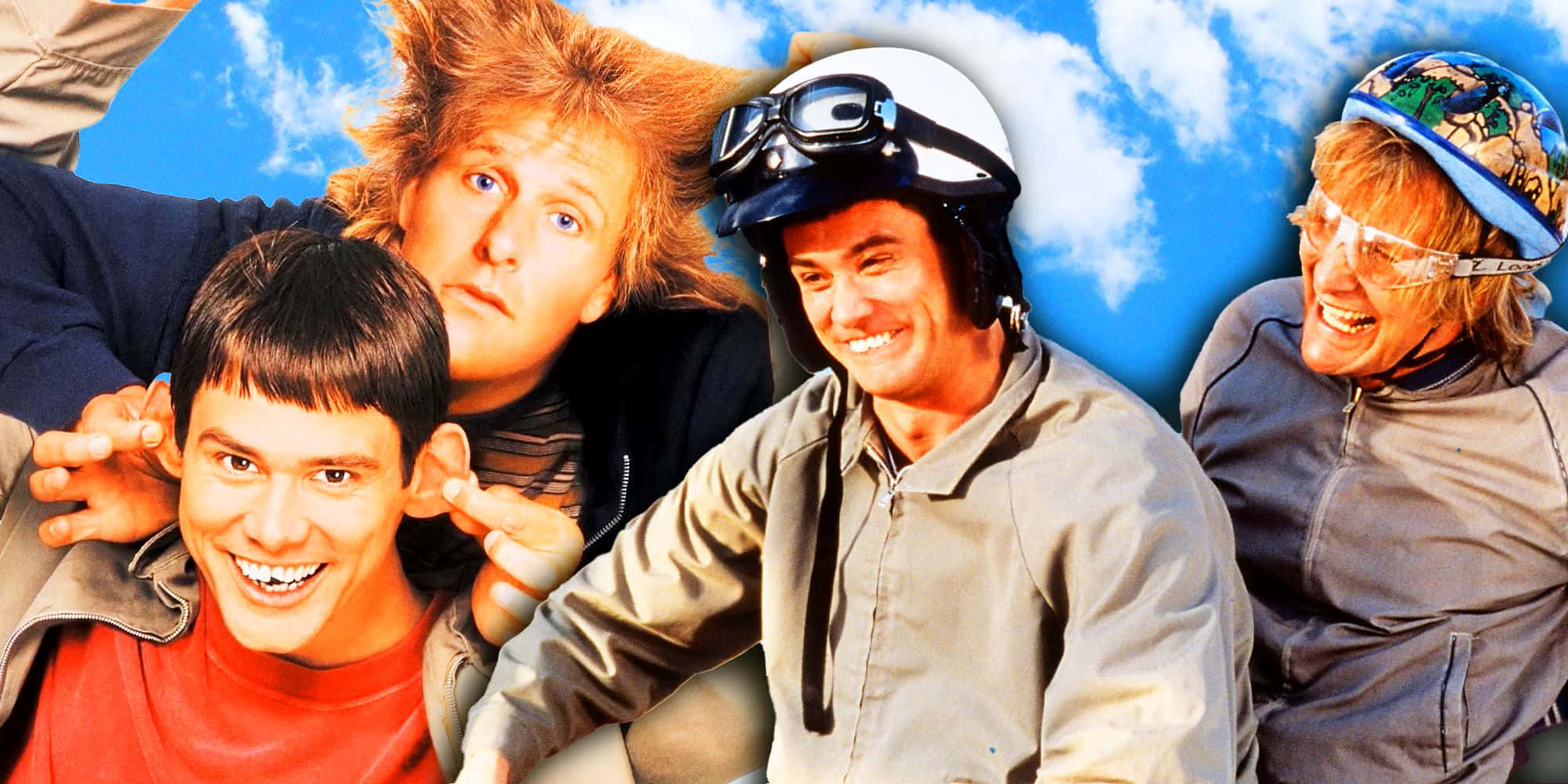 Dumb And Dumber, 1980s style gear, bright blue sky, Full HD Desktop Wallpaper
