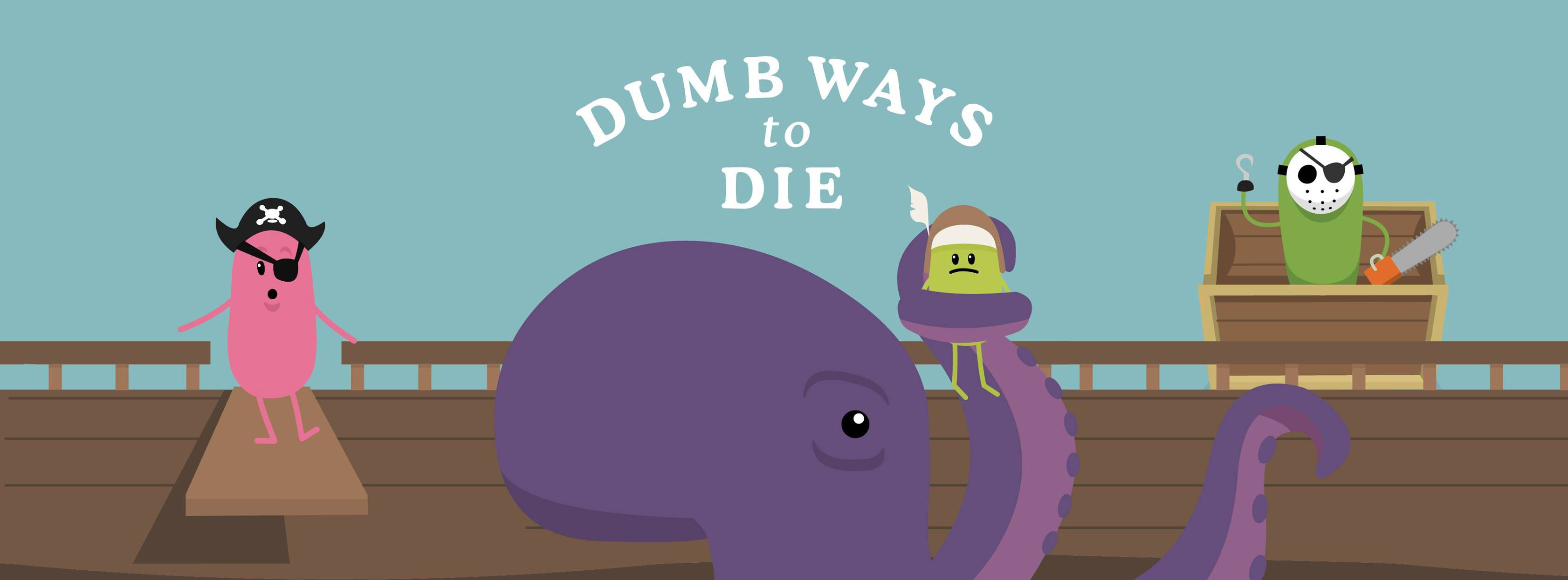 Dumb Ways To Die, ship deck, purple octopus, 2K Desktop Wallpaper