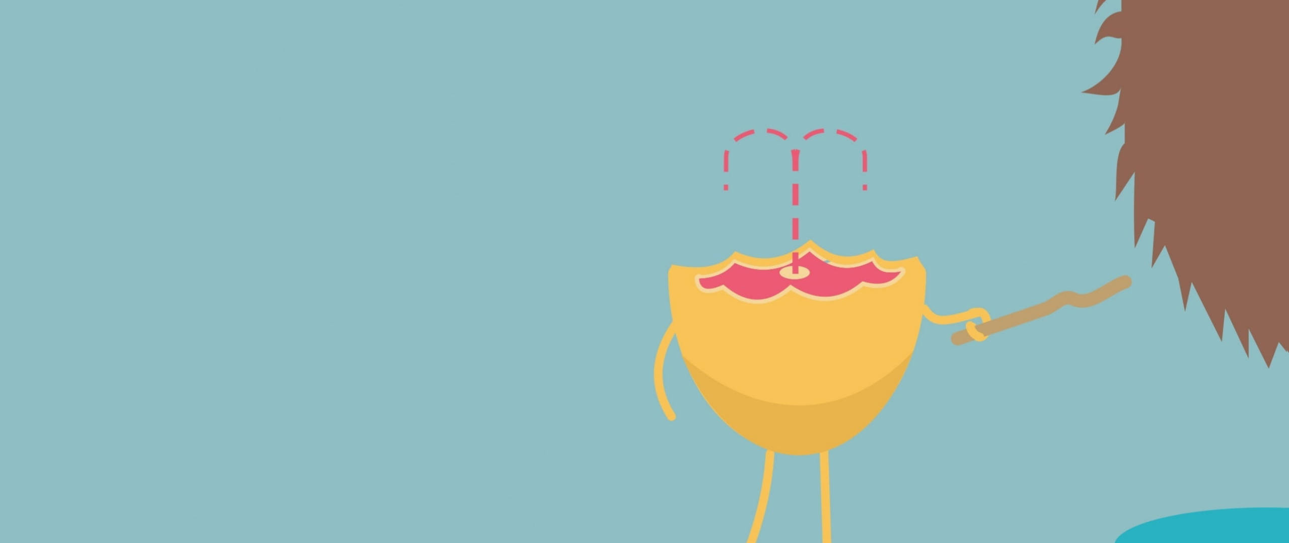 Dumb Ways To Die, yellow cartoon cup, arms and legs, 2K Desktop Wallpaper