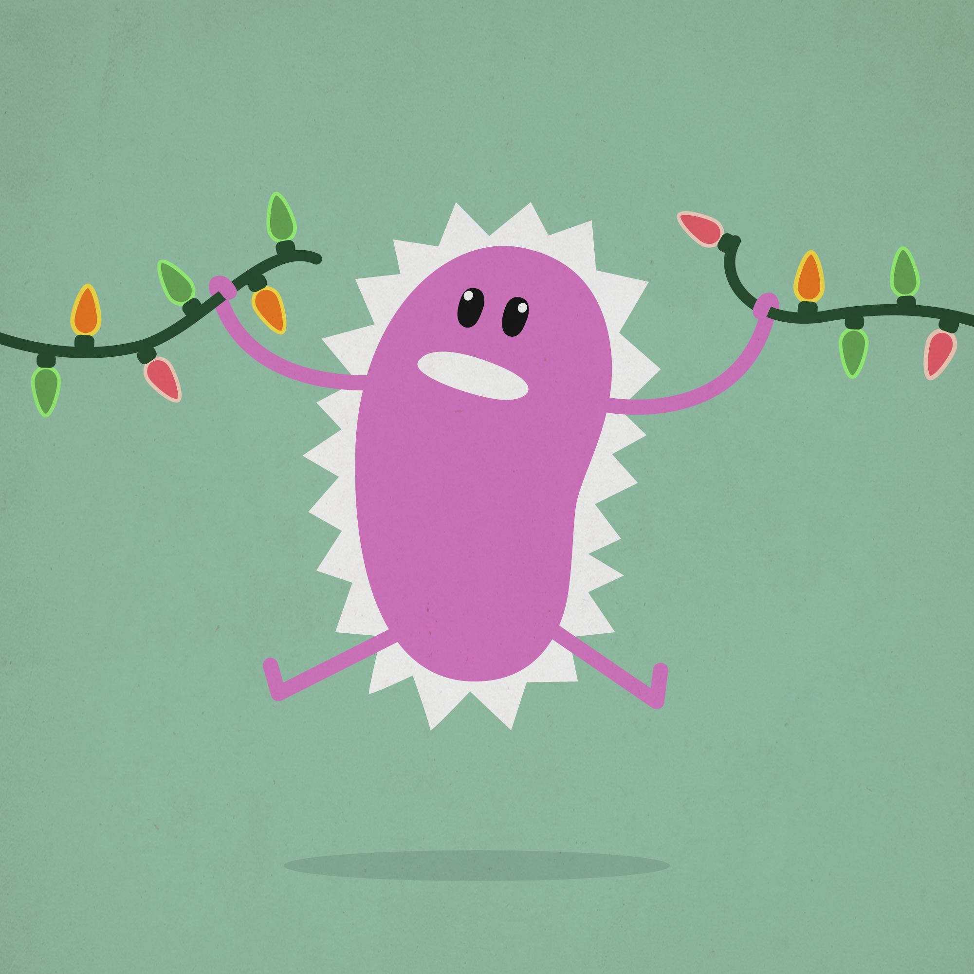 Dumb Ways To Die, Christmas, purple cartoon character, Full HD Desktop Wallpaper