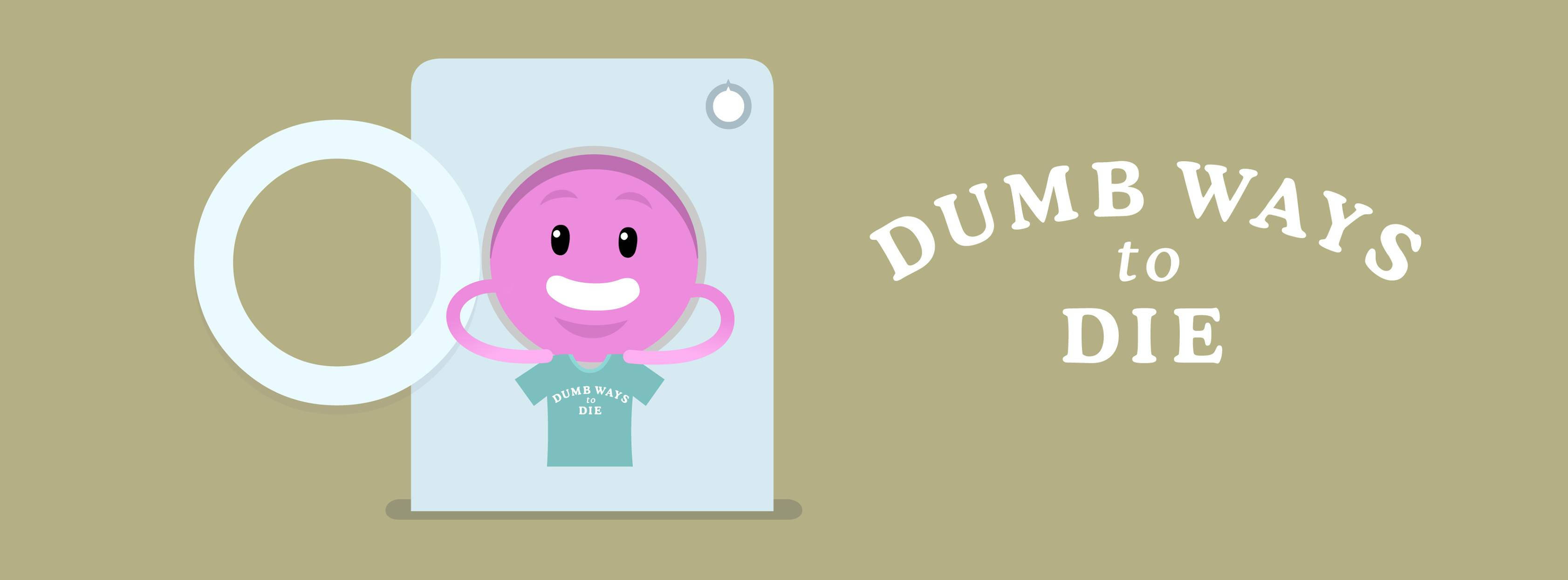 Dumb Ways to Die, pink cartoon character, blue shirt, 2K Desktop Wallpaper