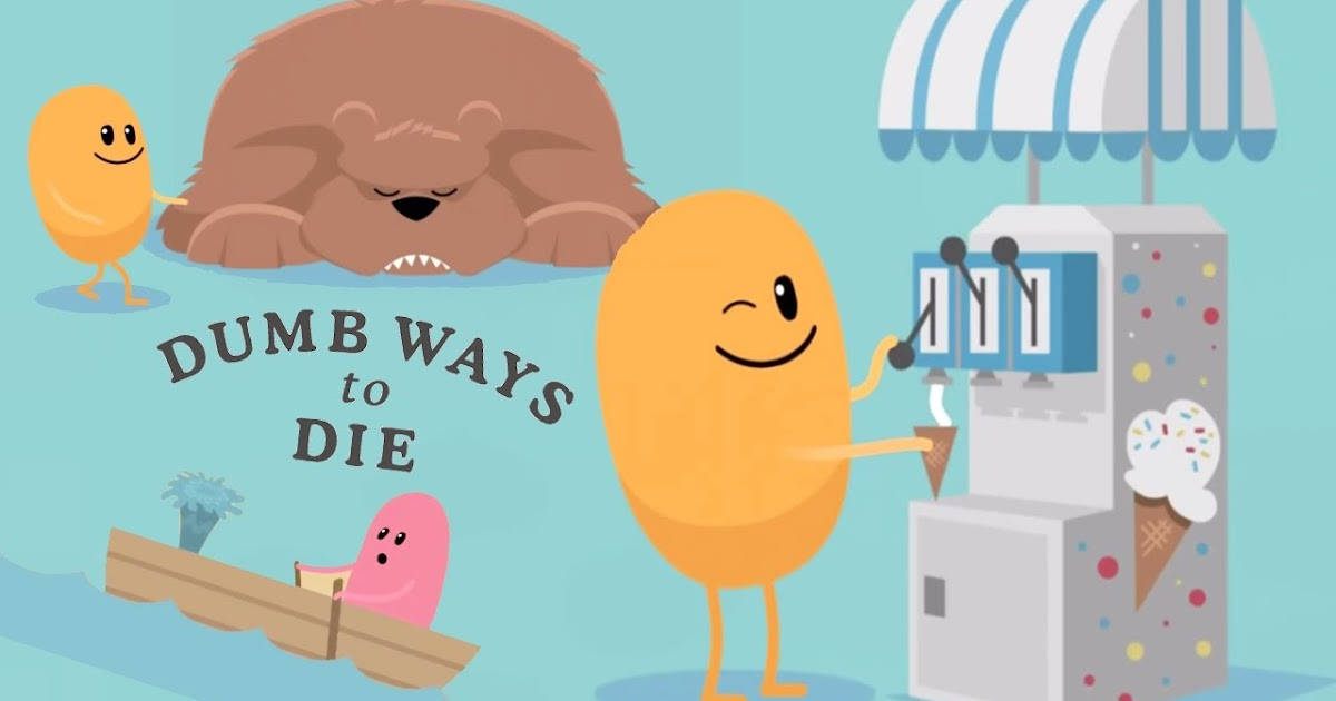 Dumb Ways To Die, ice cream, cheerful yellow character, SD Desktop Wallpaper
