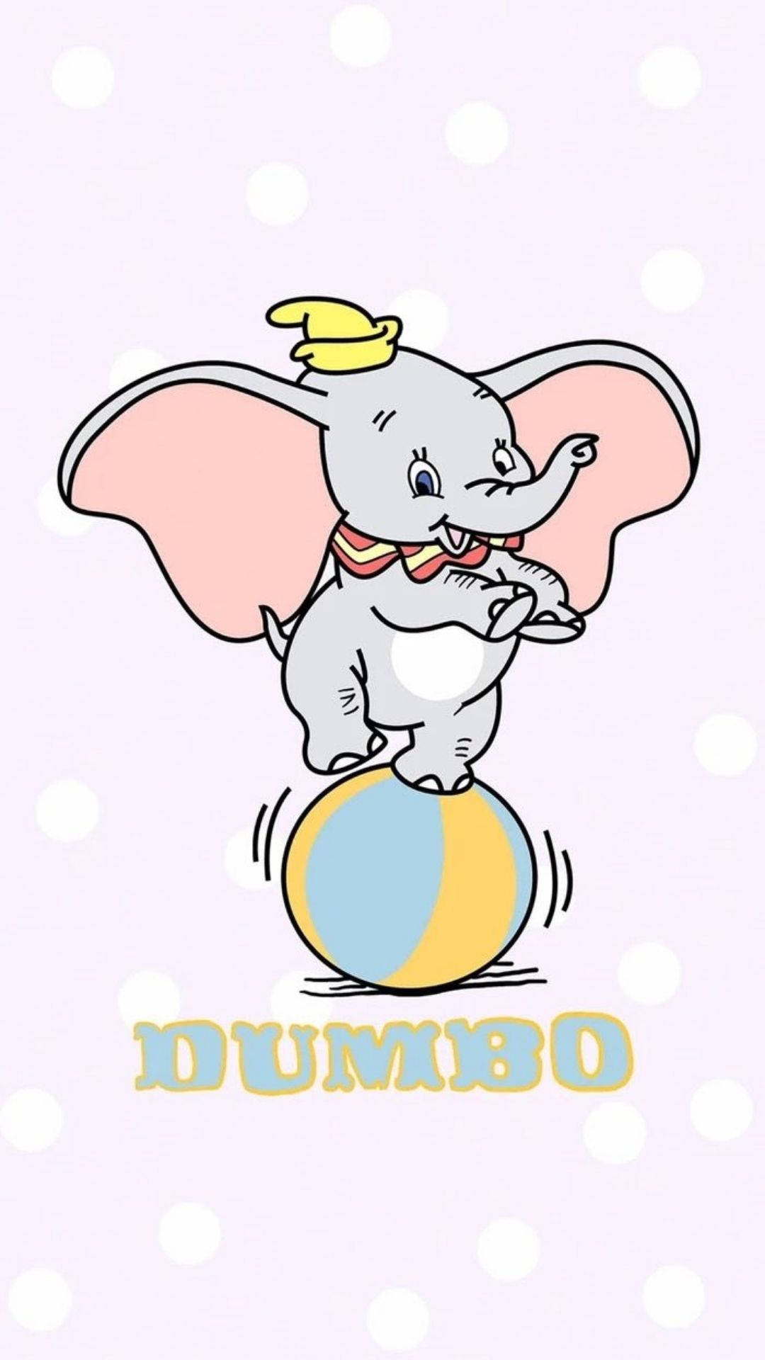 Dumbo, rolling ball, colorful ball, Full HD Phone Wallpaper