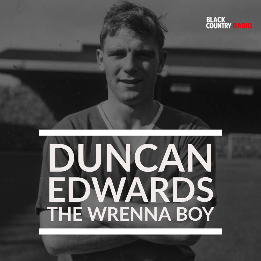 Duncan Edwards, podcast cover picture, vintage black and white portrait, SD Desktop Wallpaper