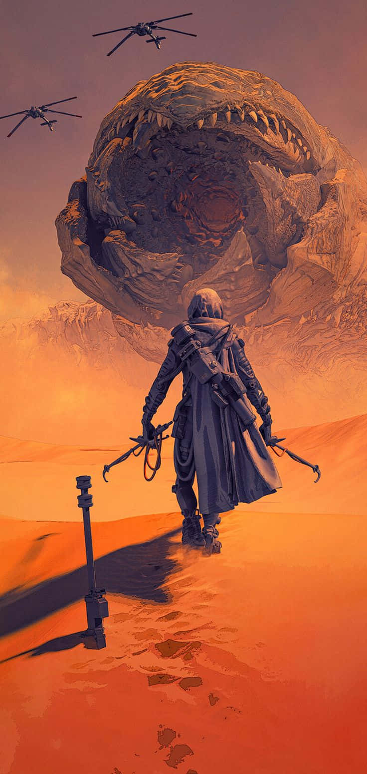 Dune, sandworm, armored figure, HD Phone Wallpaper