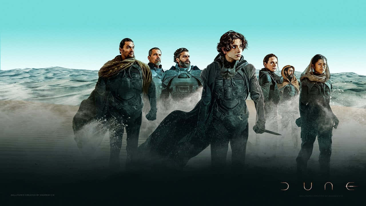 Dune, movie cast, armored figures, HD Desktop Wallpaper