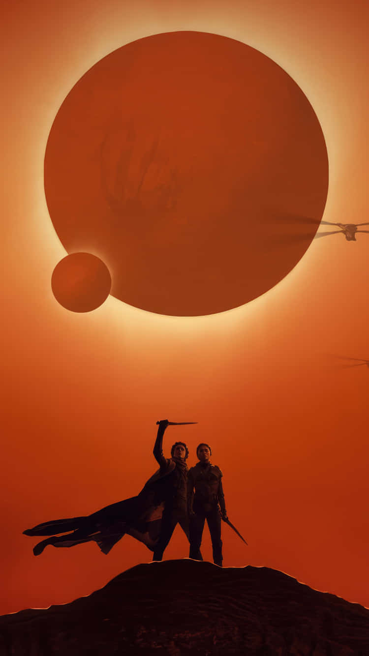 Dune, desert, silhouette, HD Phone Wallpaper