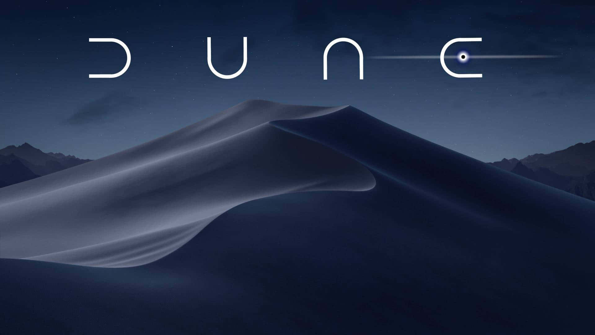 Dune, nighttime, starry night sky, Full HD Desktop Wallpaper