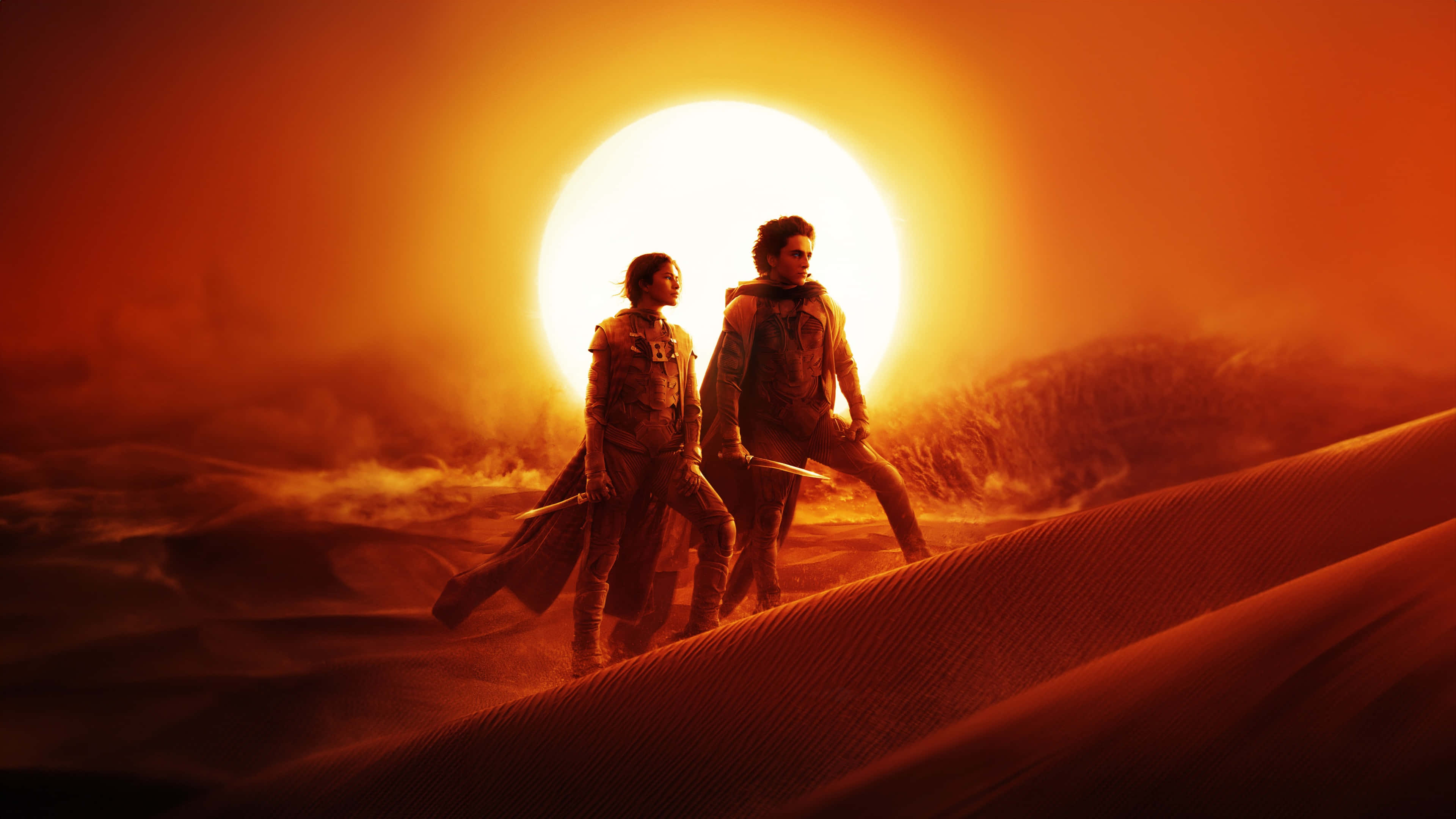 Dune 2, sunset, dune, 4K Desktop Wallpaper