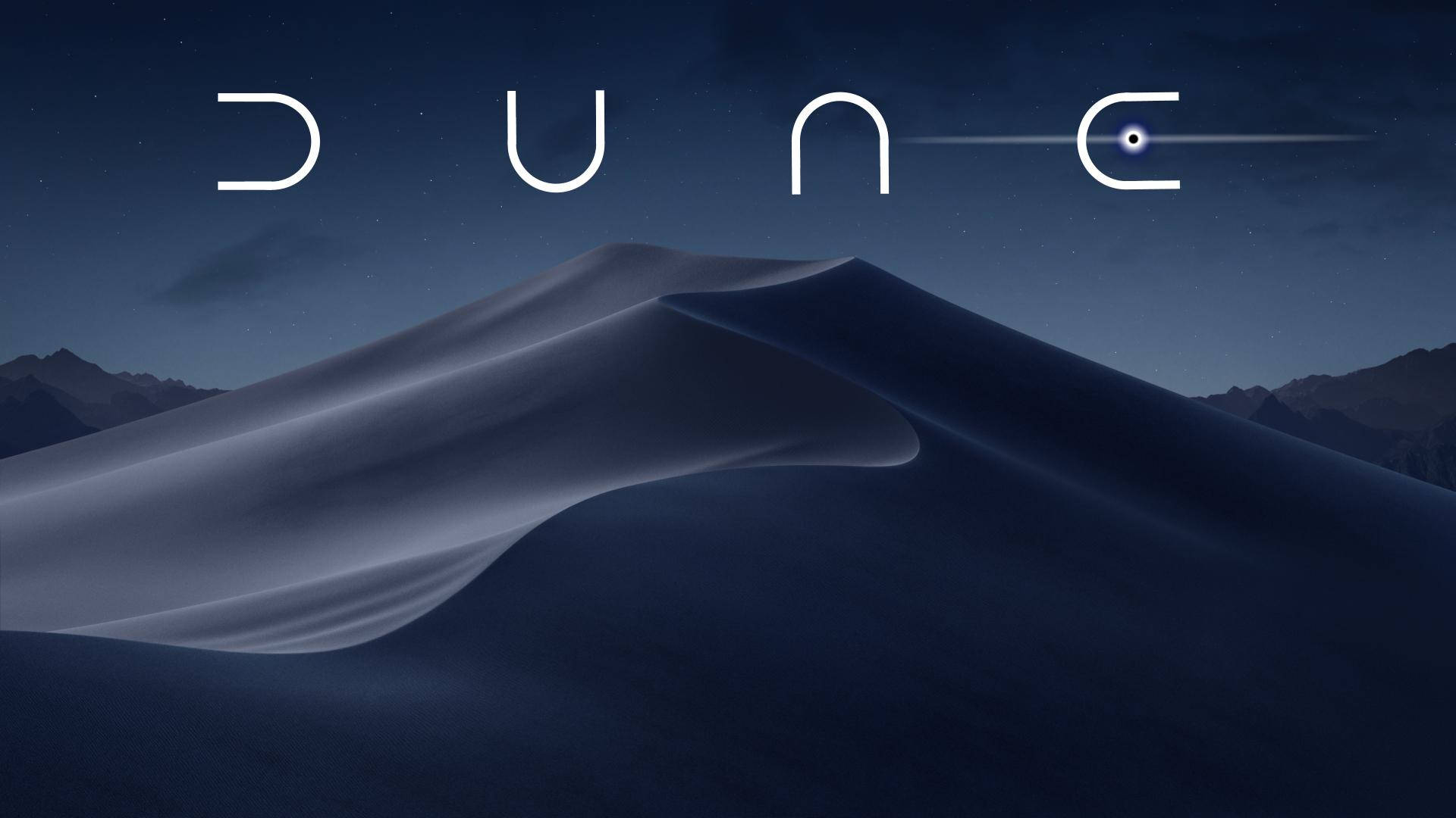 Dune 2021, sand desert, starry night sky, Full HD Desktop Wallpaper