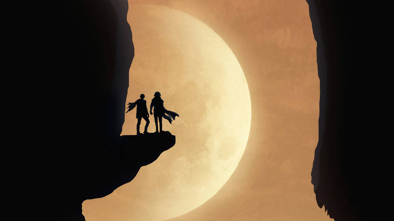 Dune 2021, silhouette, cliff edge, HD Desktop Wallpaper