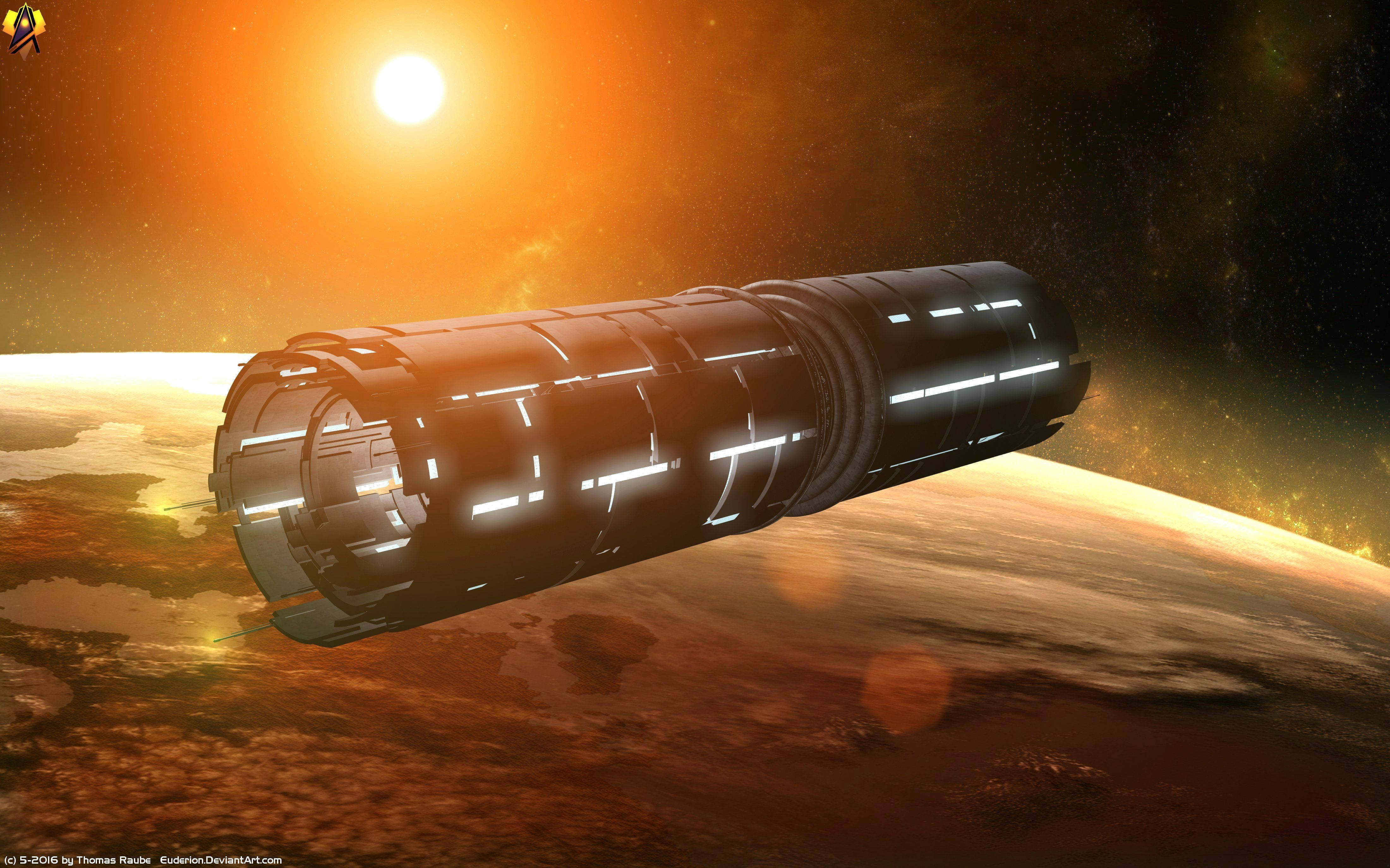 Dune Movie, futuristic spaceship, reddish alien planet, 4K Desktop Wallpaper