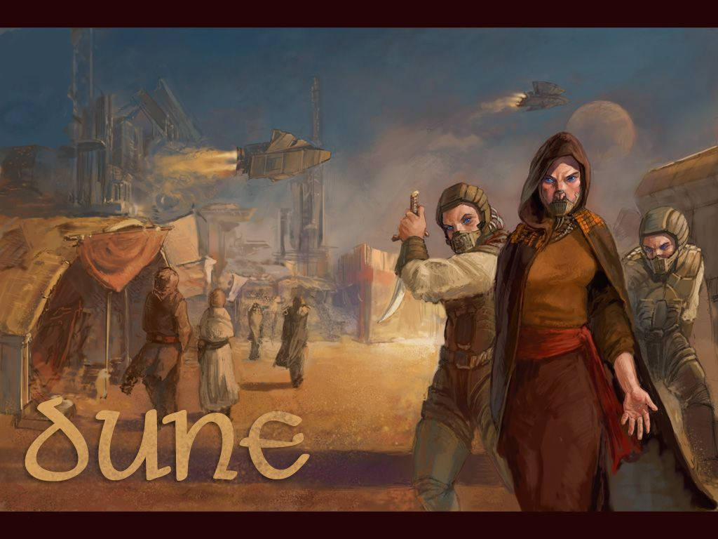 Dune Movie, masked rebels, blades, SD Desktop Wallpaper