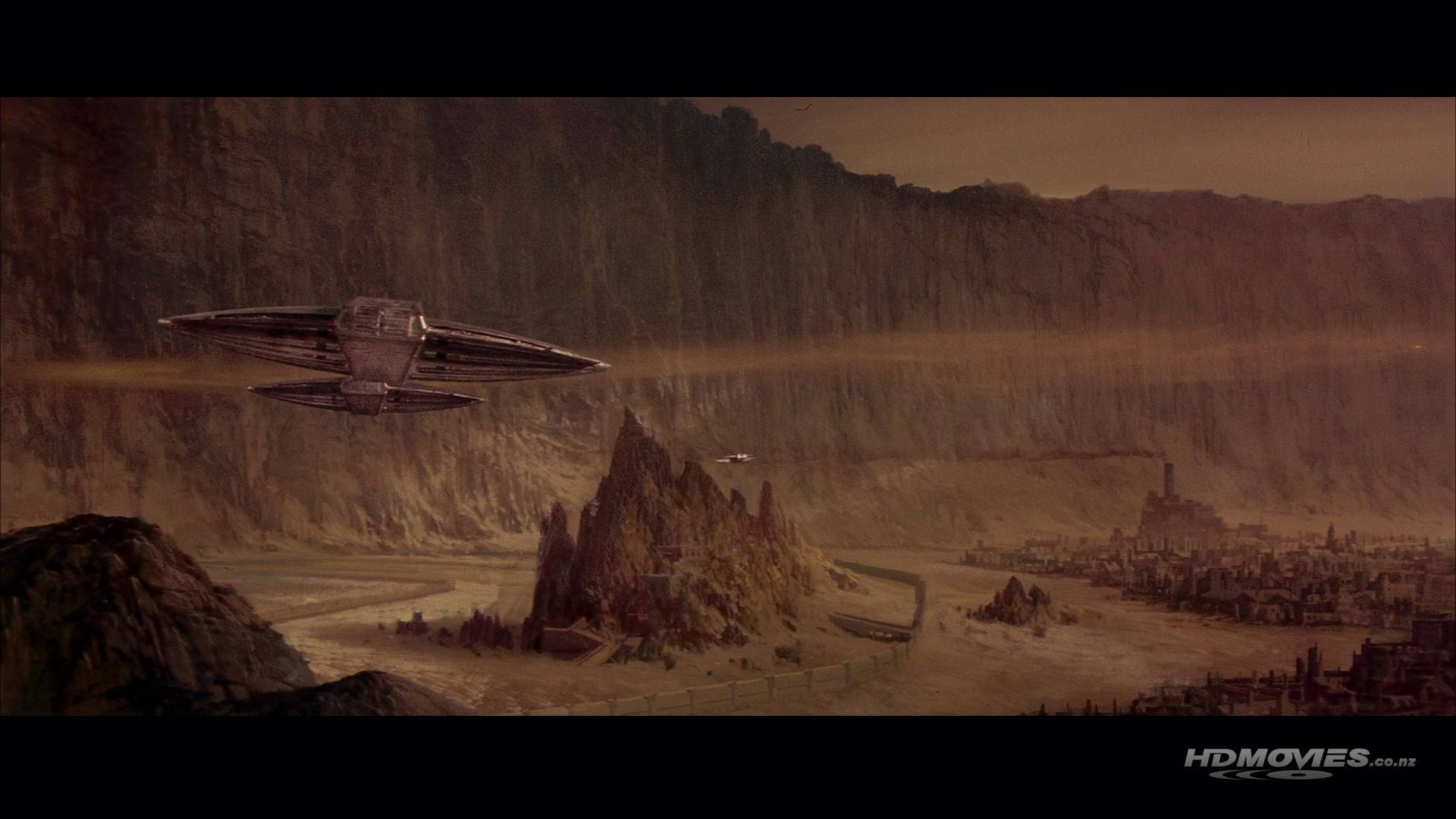 Dune Movie, spaceship, desolate canyon, Full HD Desktop Wallpaper