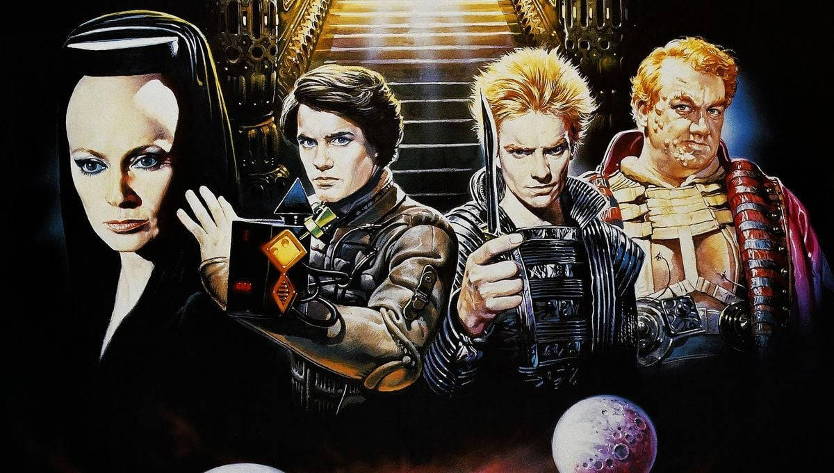 Dune Movie, sci-fi characters, dark futuristic gear, SD Desktop Wallpaper