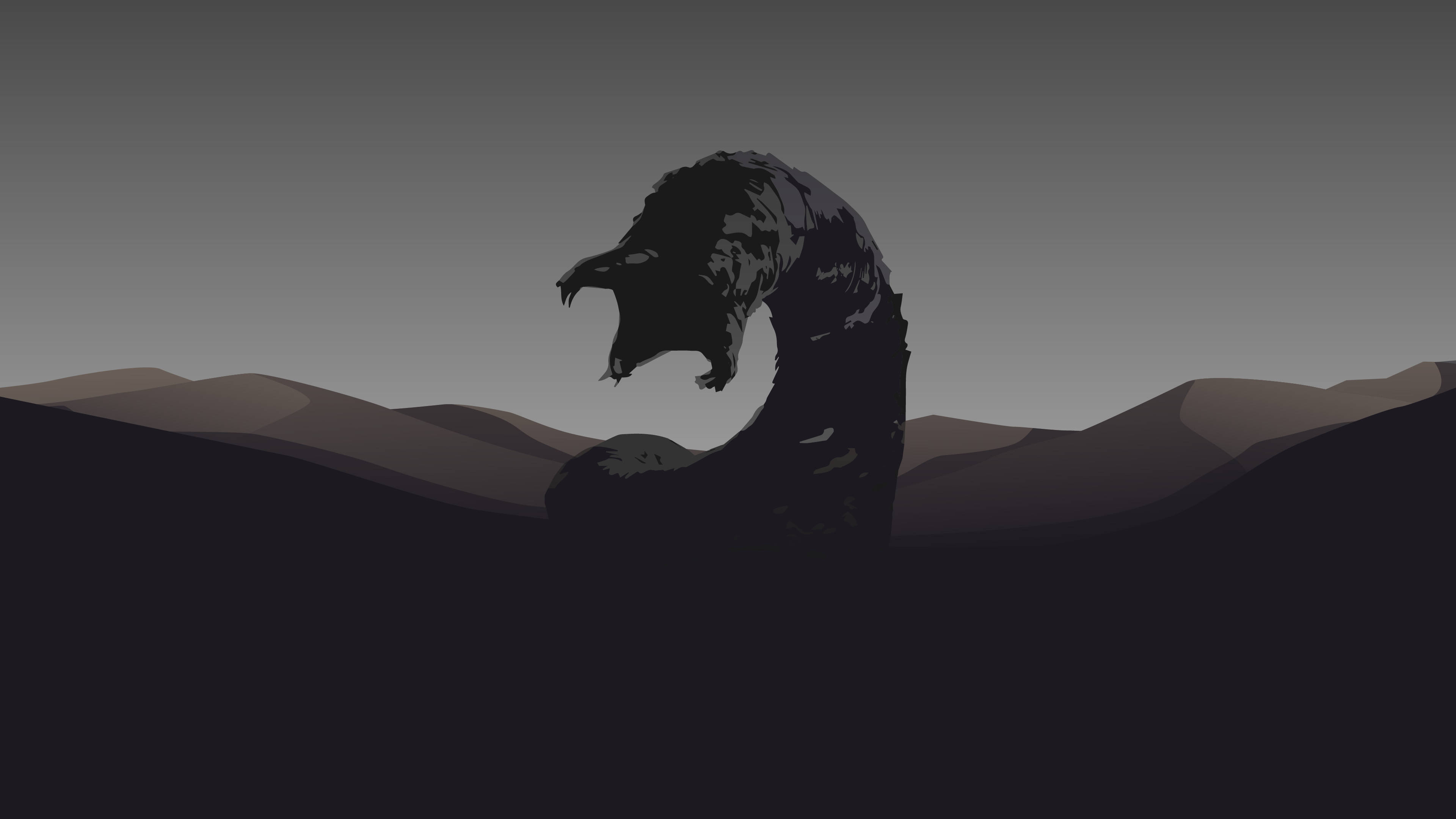 Dune, sandworm, shadows, 4K Desktop Wallpaper