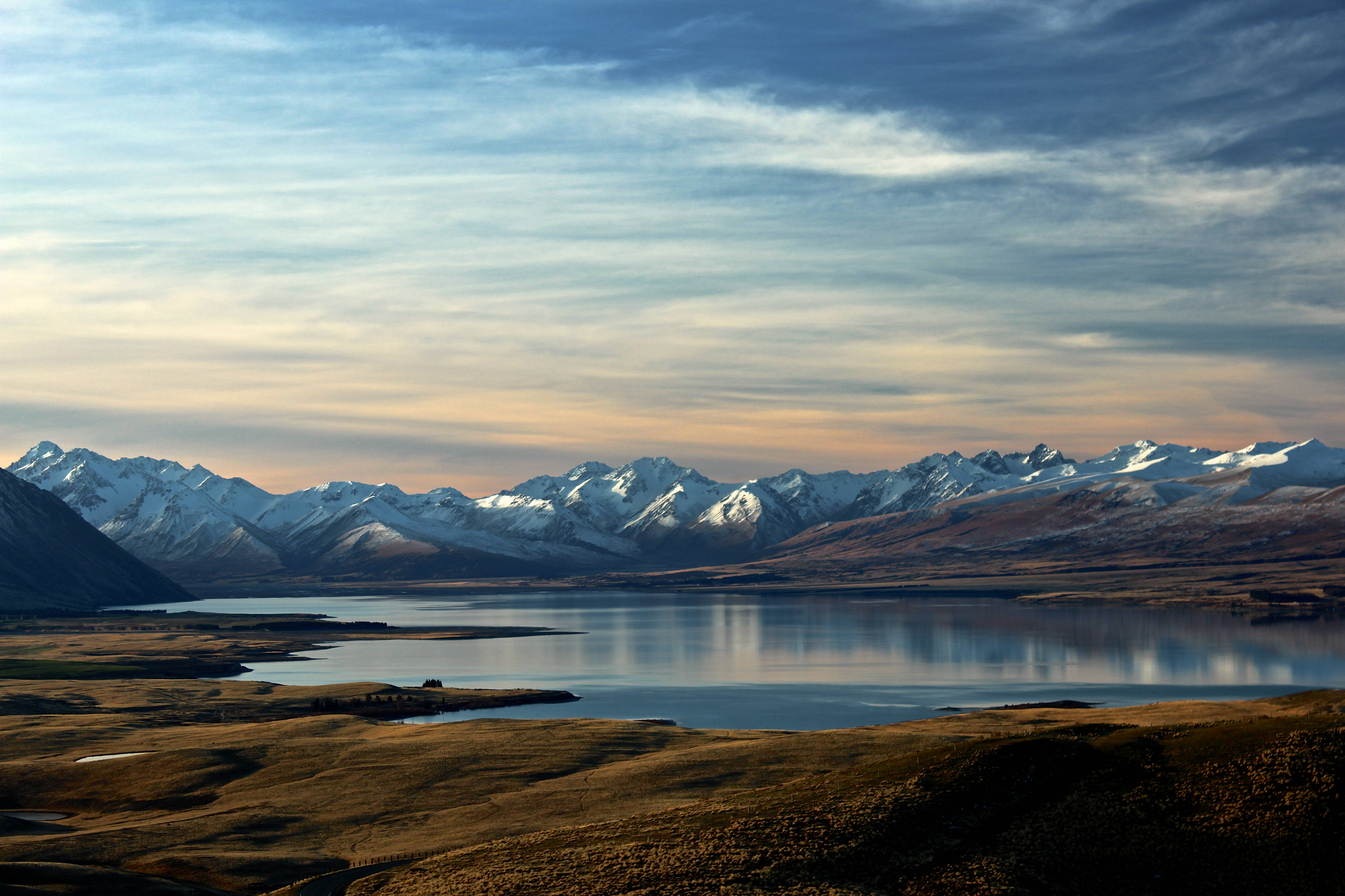 mountain, lake, New Zealand, 5K Desktop Wallpaper